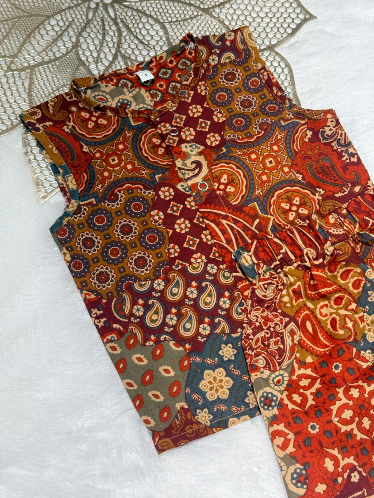 DAILY PLAY -NSC005-MULTICOLOR MUSTARD COORDSET