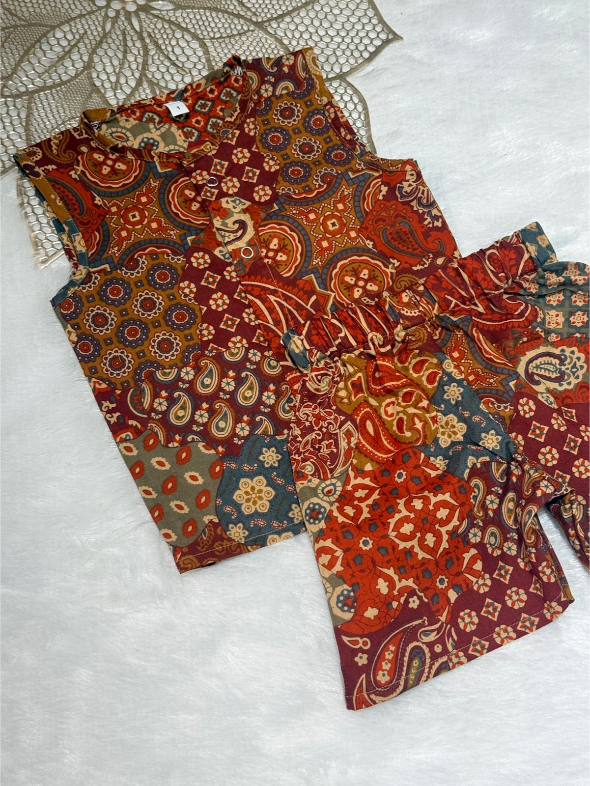 DAILY PLAY -NSC005-MULTICOLOR MUSTARD COORDSET