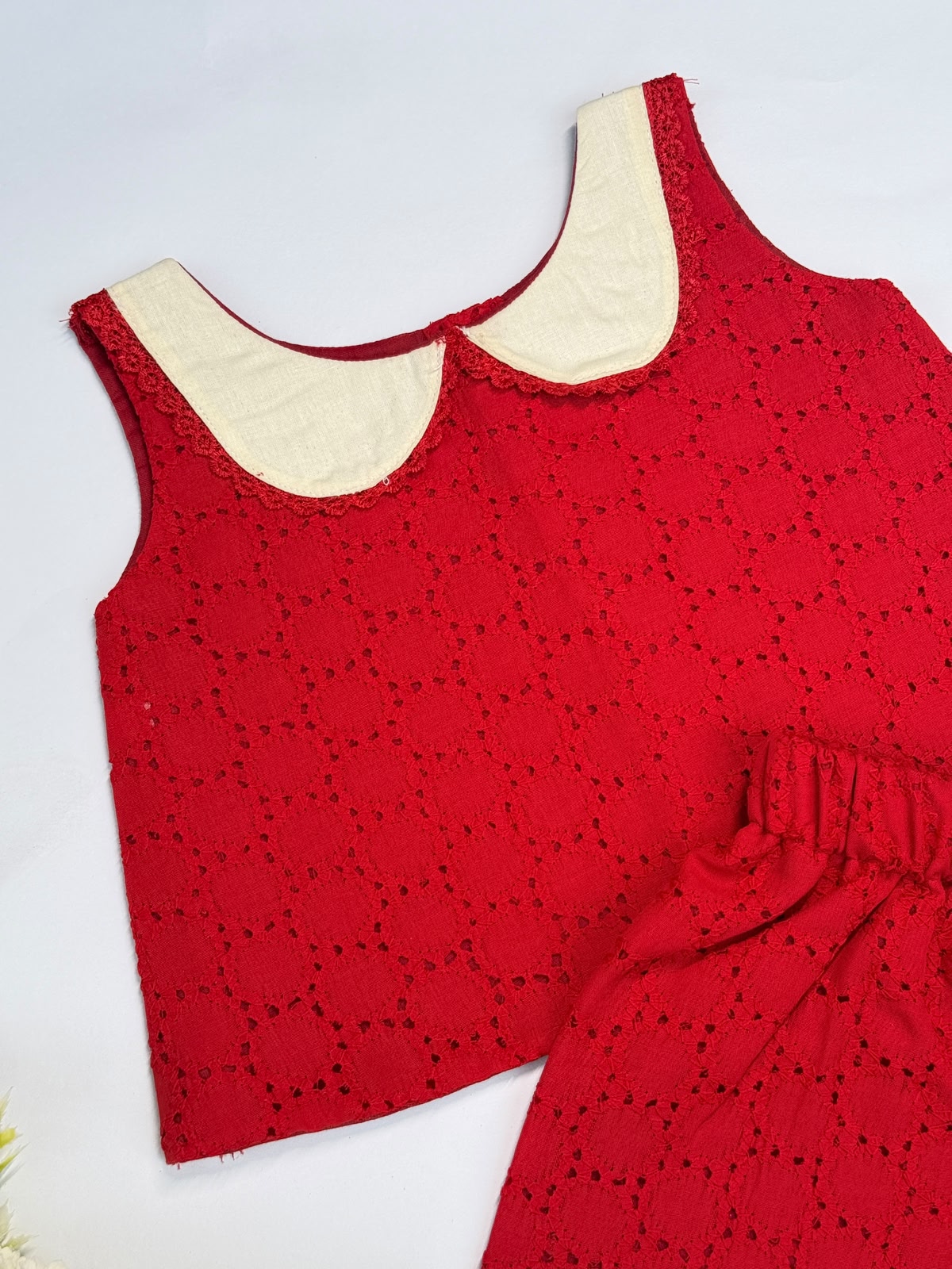 WONDERLAND- NY001 RED Hakoba Co-ord Set