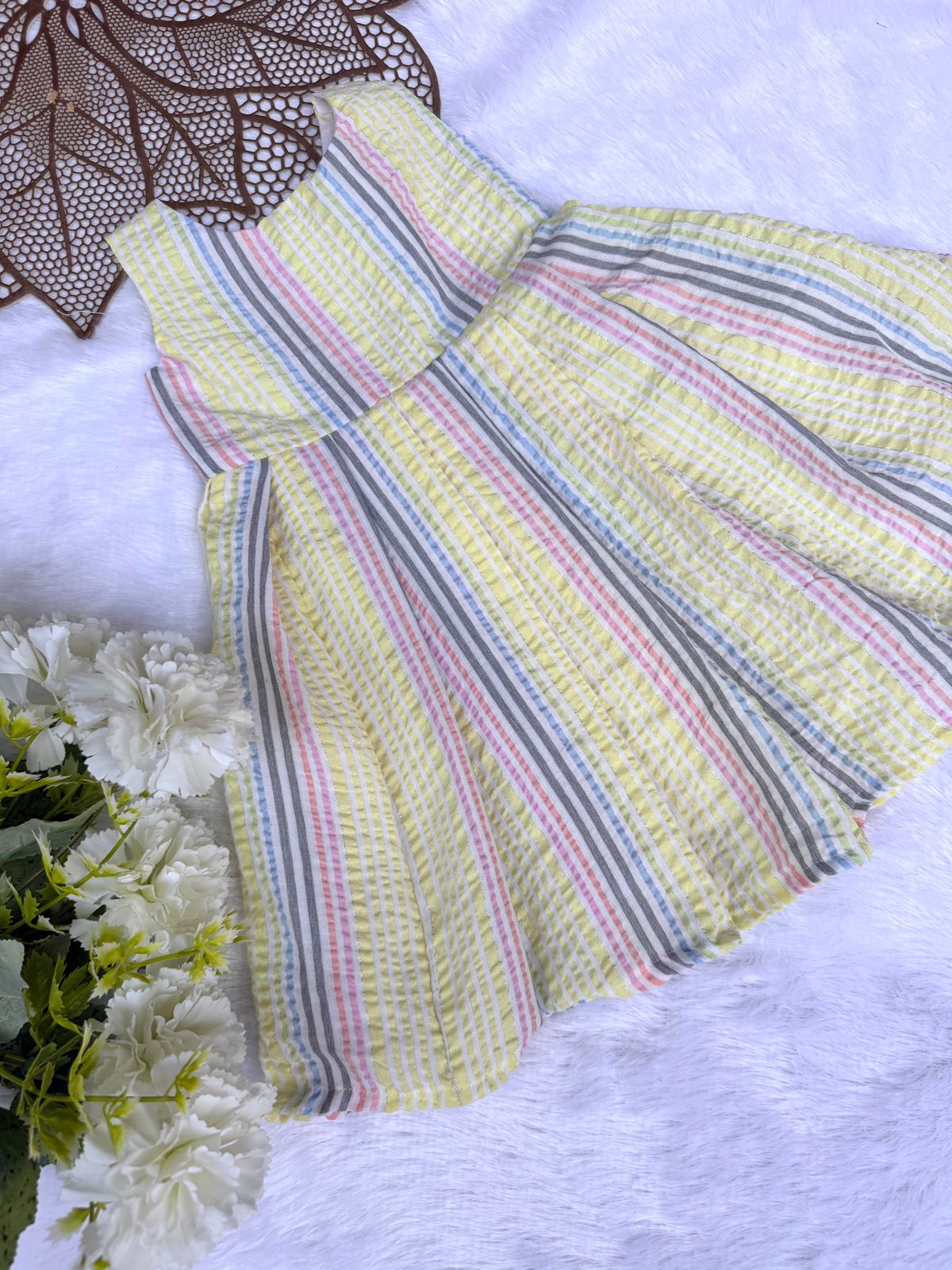 BABY DOLL -M225-  YELLOW  FROCK
