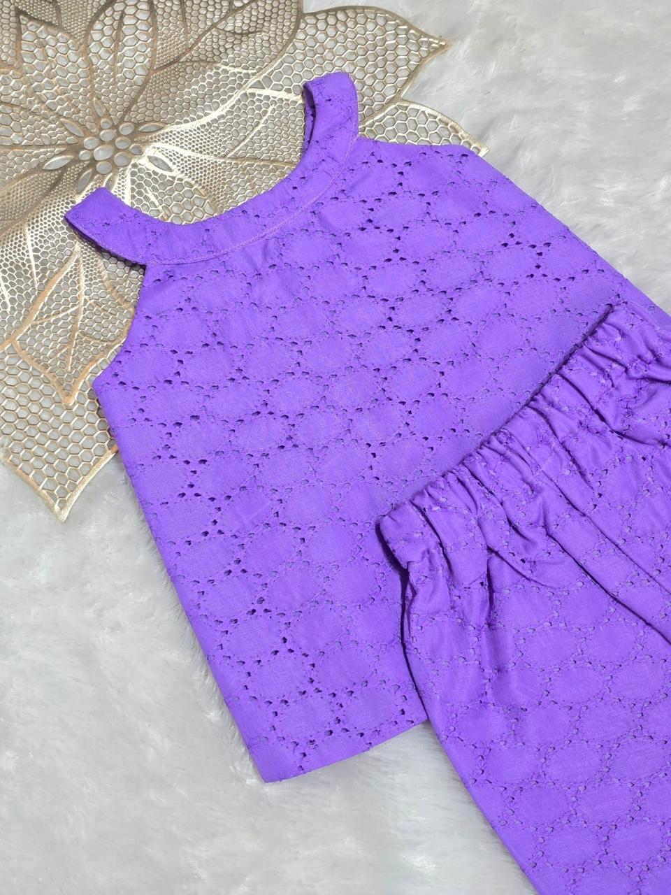 WONDERLAND- NY005 PURPLE Hakoba Co-ord Set