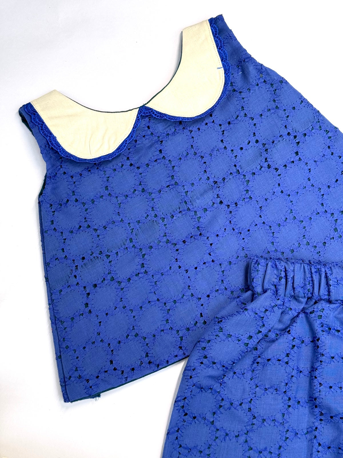 WONDERLAND- NY002 ROYAL BLUE Hakoba Co-ord Set