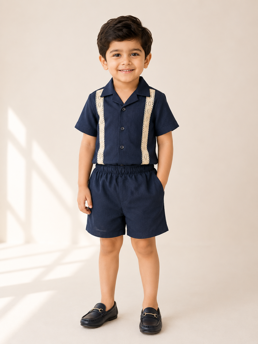 DAILY PLAY- NSC018-ROYAL BLUE LACE CO-ORD SET