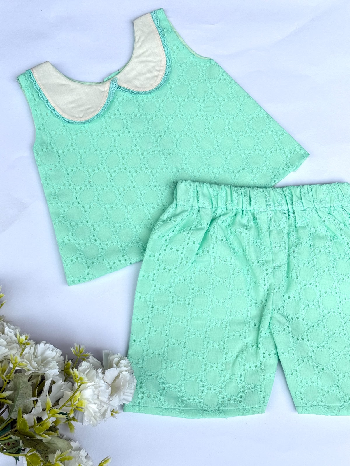 WONDERLAND- NY004 SEA GREEN Hakoba Co-ord Set