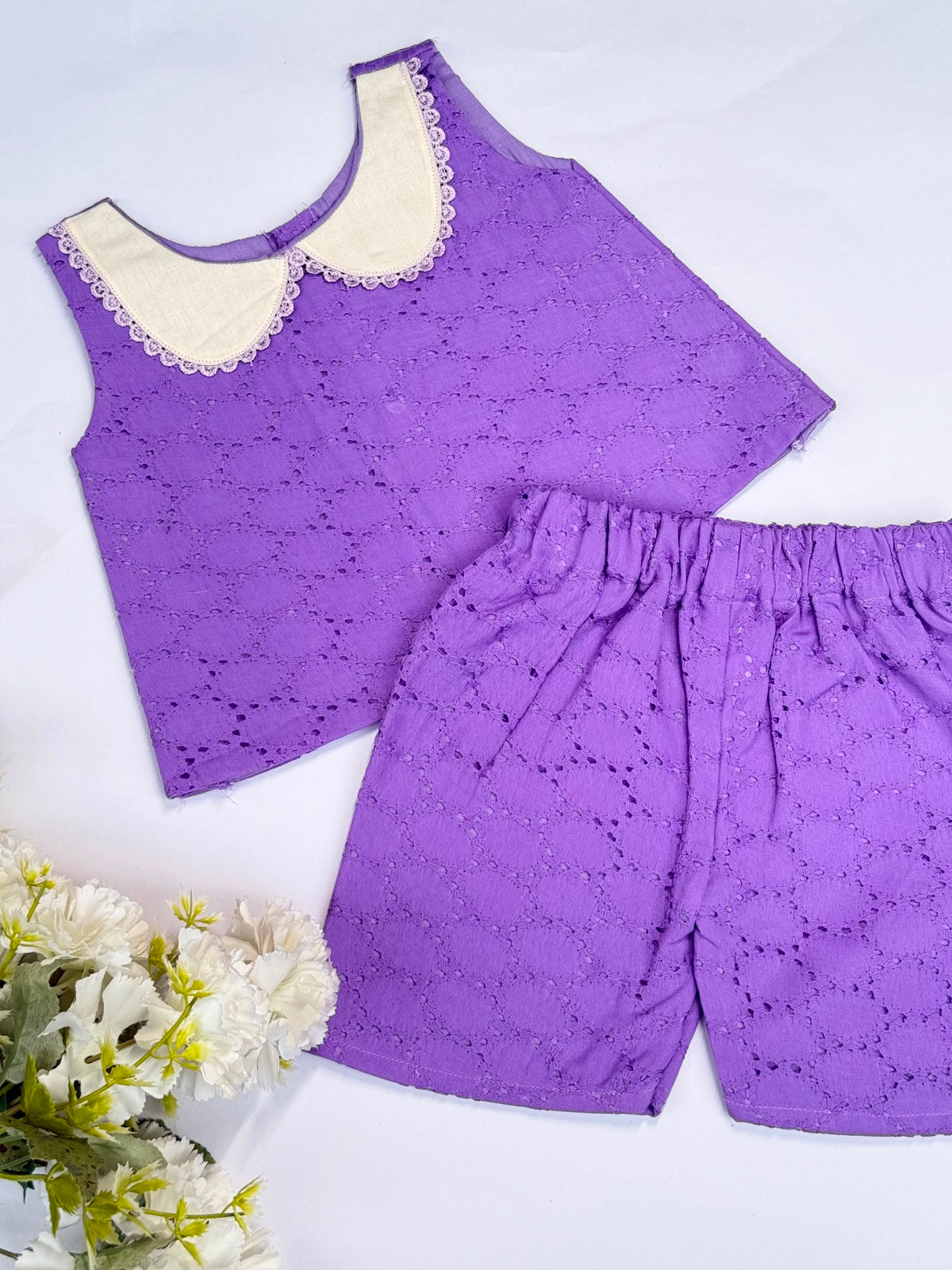 WONDERLAND- NY003 LAVENDER Hakoba Co-ord Set