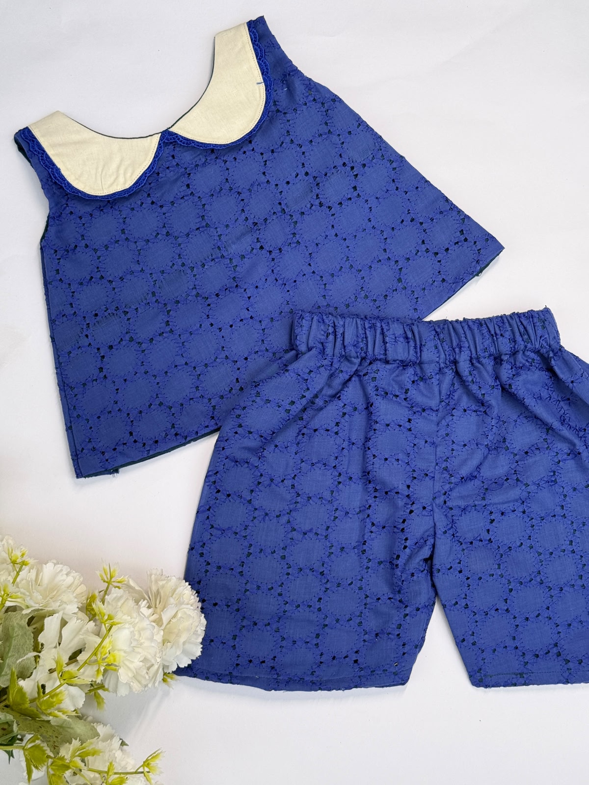 WONDERLAND- NY002 ROYAL BLUE Hakoba Co-ord Set