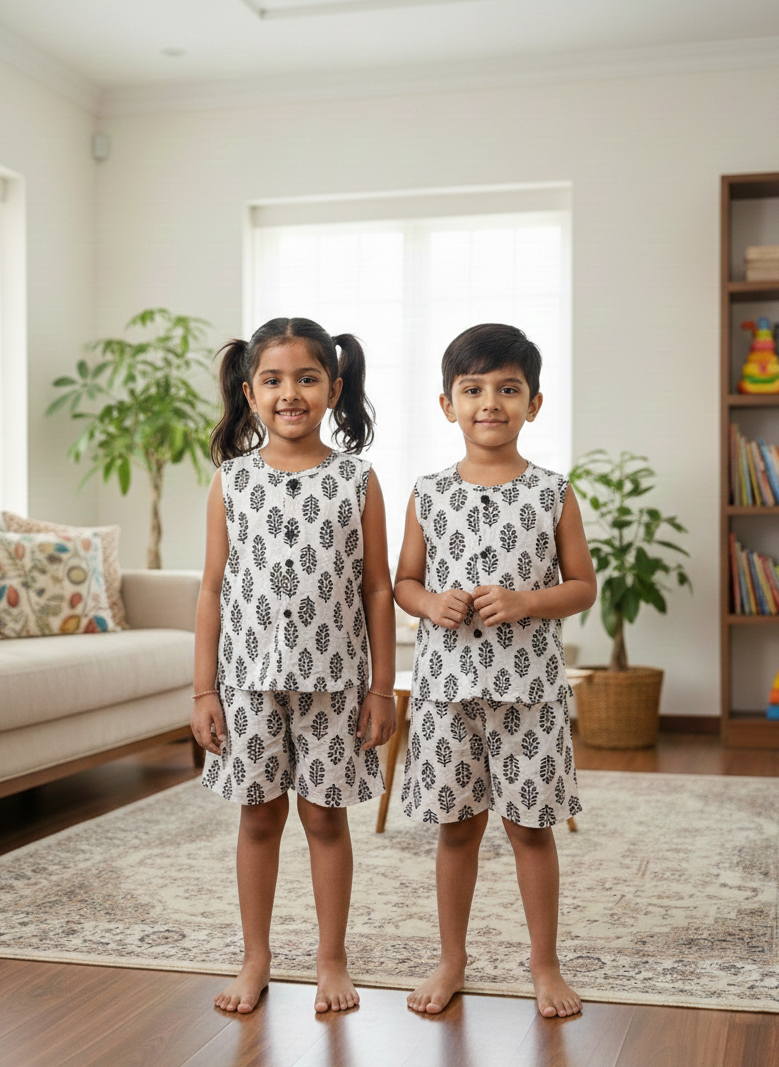 DAILY PLAY- DC030 WHITE  COORD SET