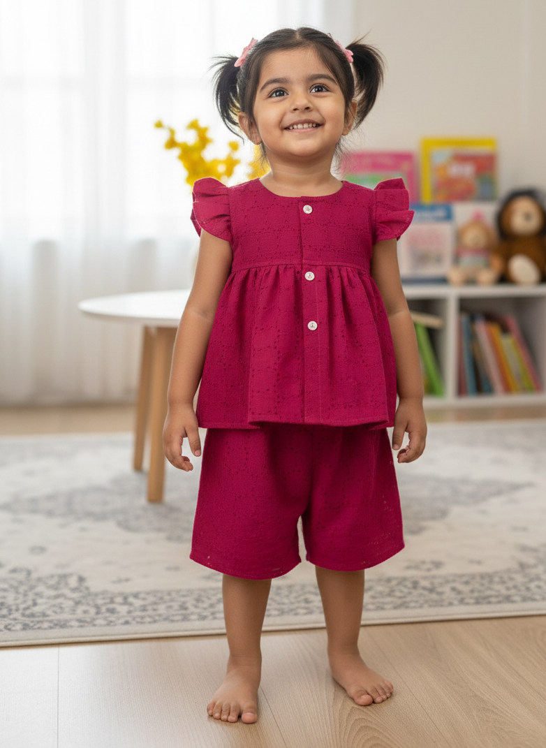 WONDERLAND- C80 PINK Hakoba Co-ord Set