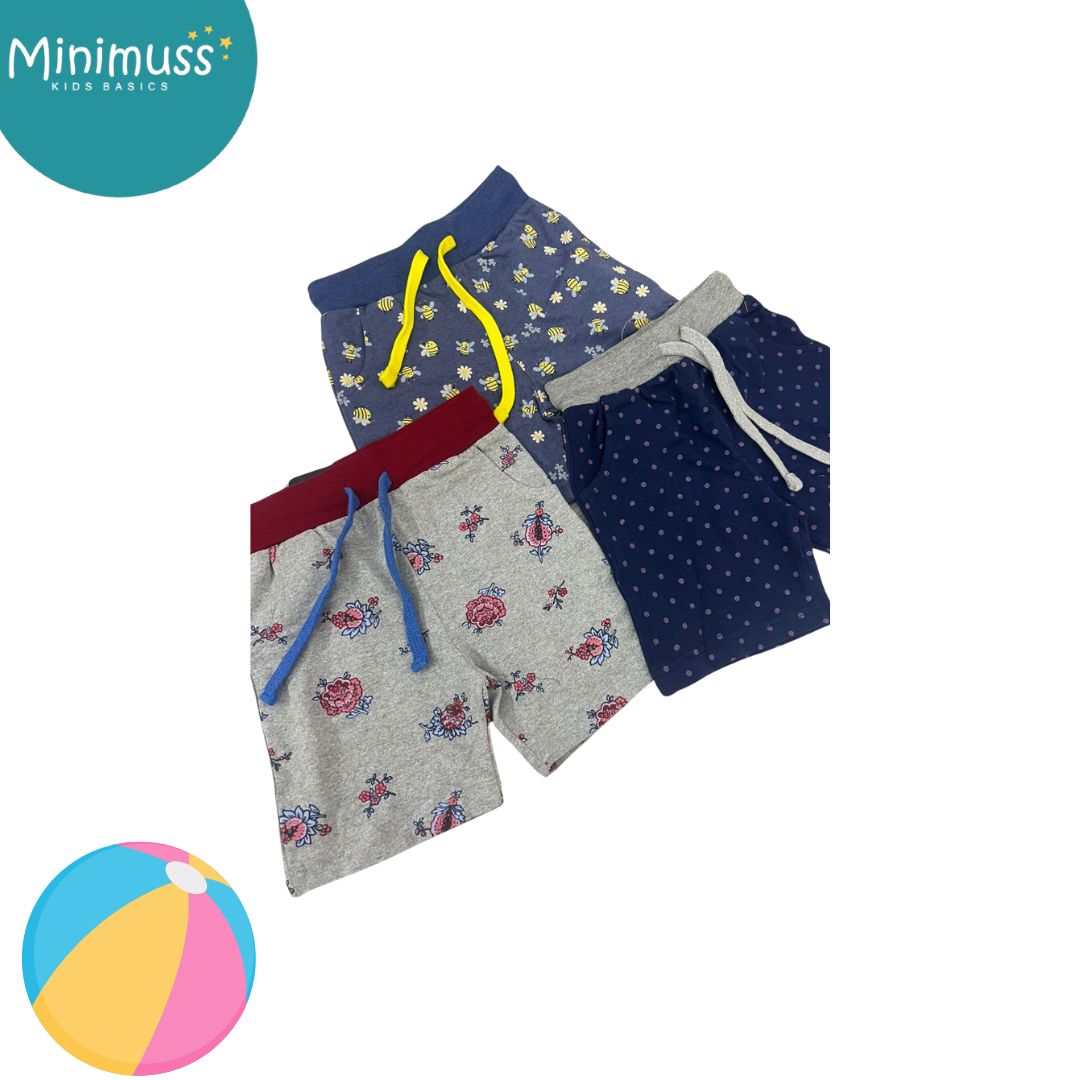 SSS66 4Y ASSORTED SHORTS(PACK OF 3)