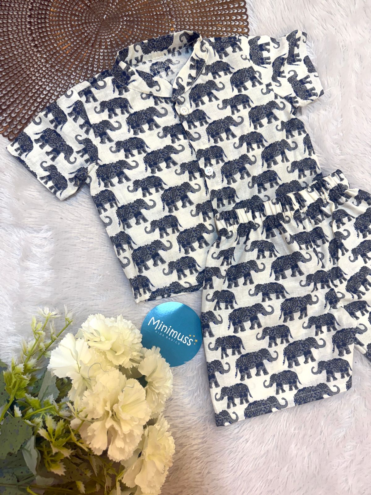 TINY TOT -SS08 BLUE BOYS COORD SET