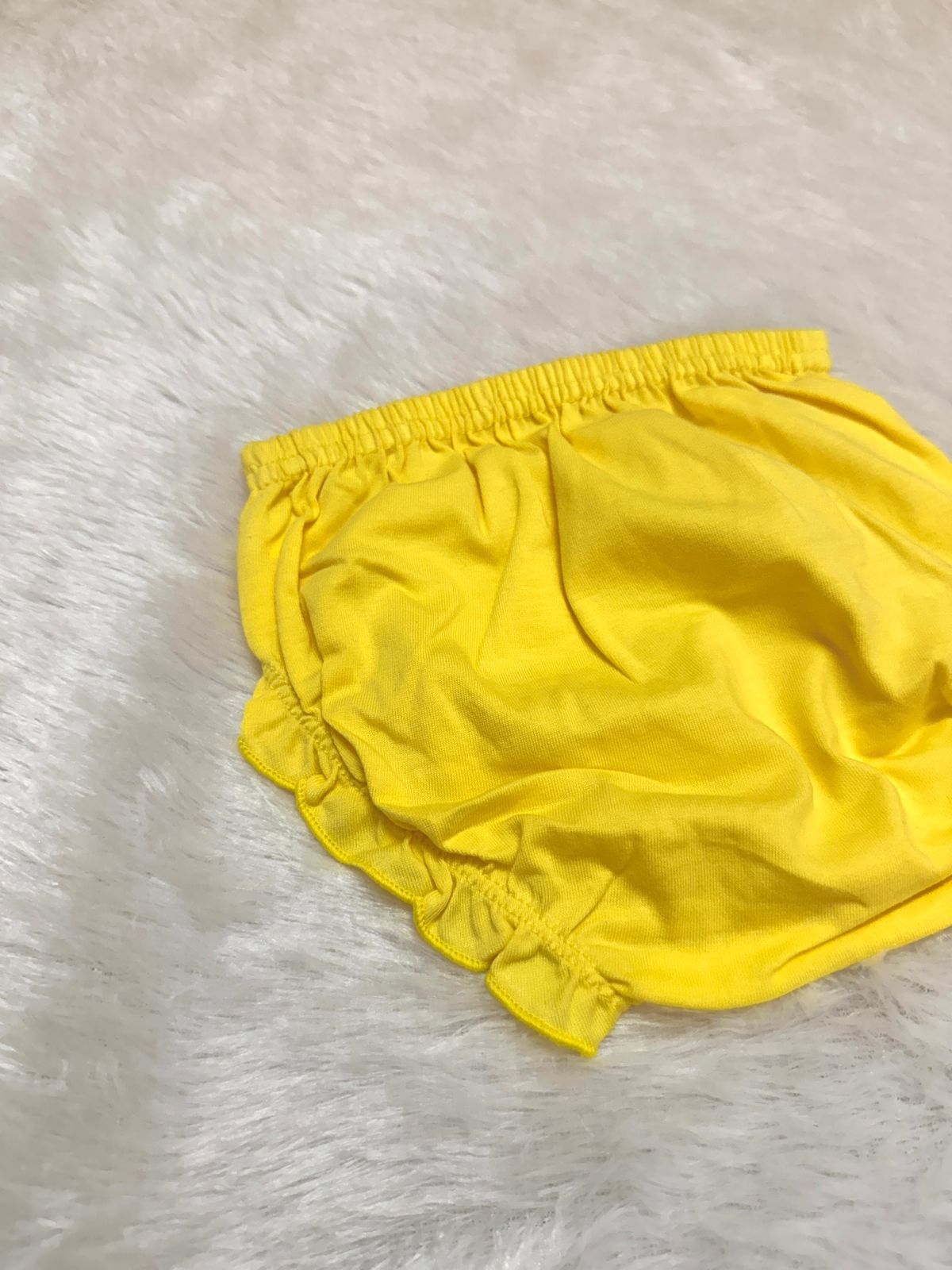 HAPPY LITTLES-HL002- YELLOW APPLIQUE FROCK WITH BLOOMER