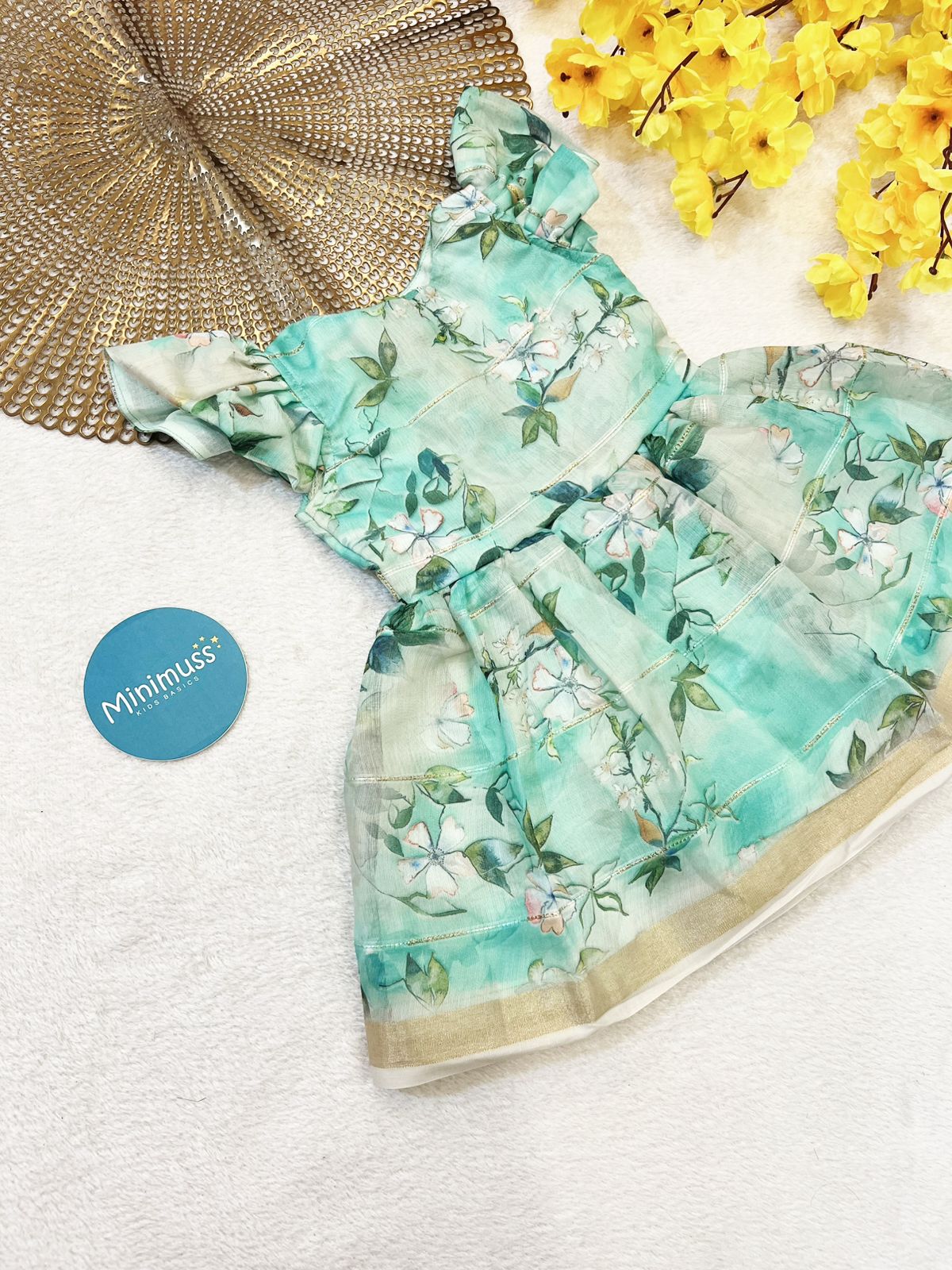 E06-CUTIE PATOOTIES COLLECTION - GREEN FLORAL