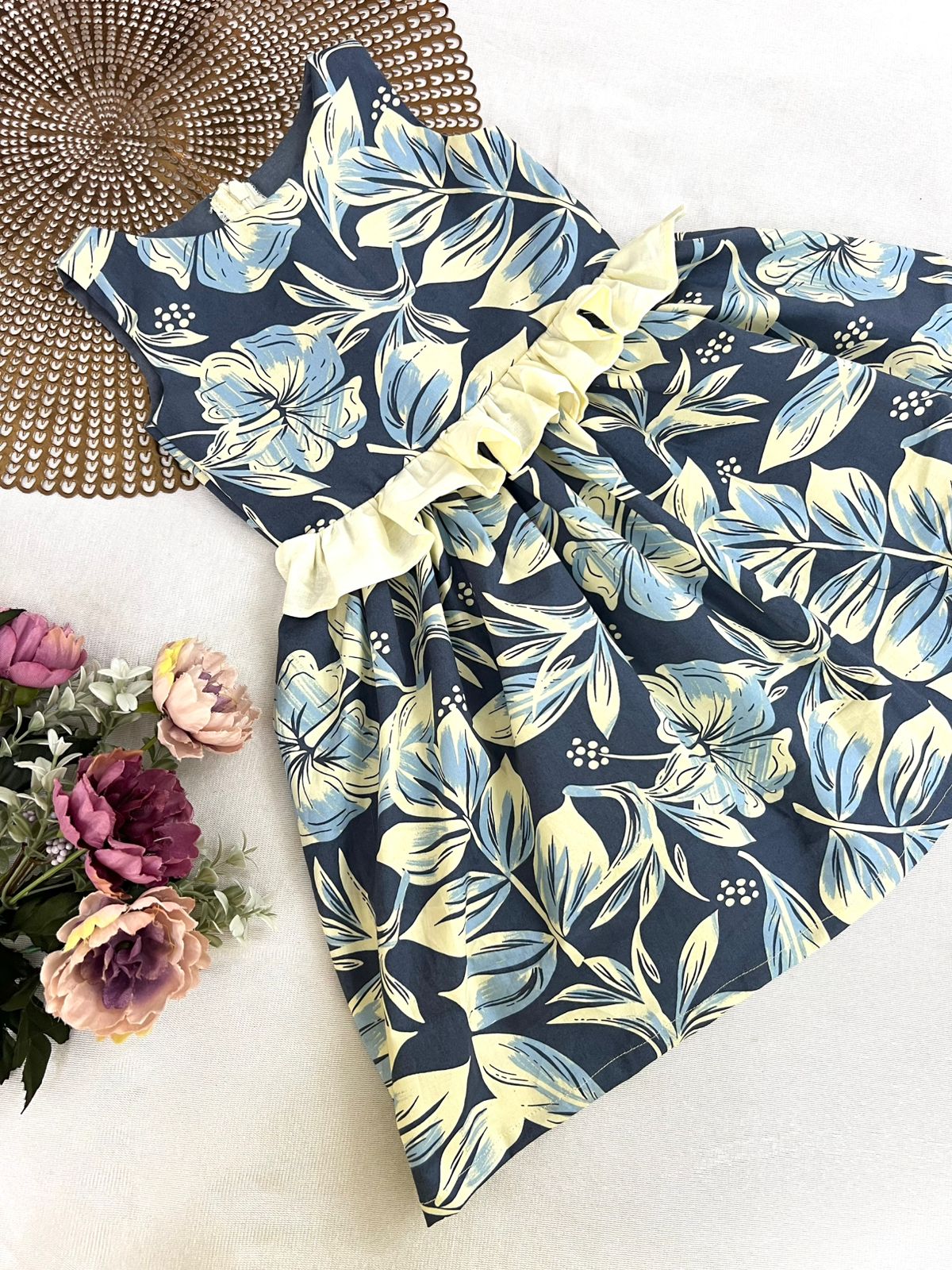 EMILY BLUE FLORAL FROCK