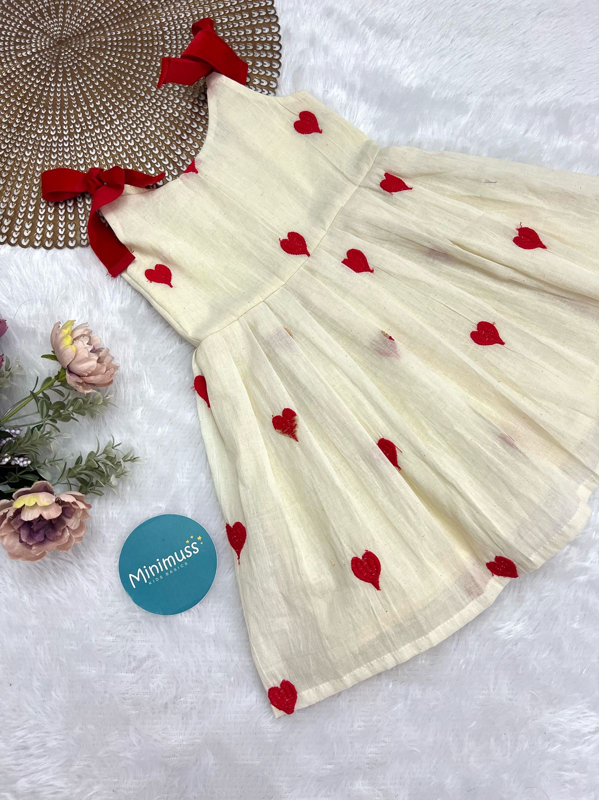 BISMI RED HEART FROCK  COLLECTION