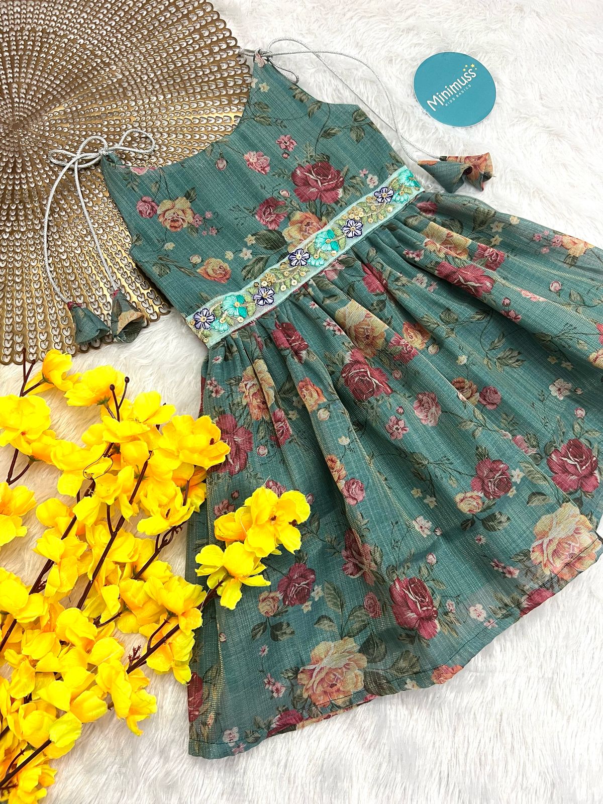 F21 LUSHBEBE BLUE TISSUE FROCK