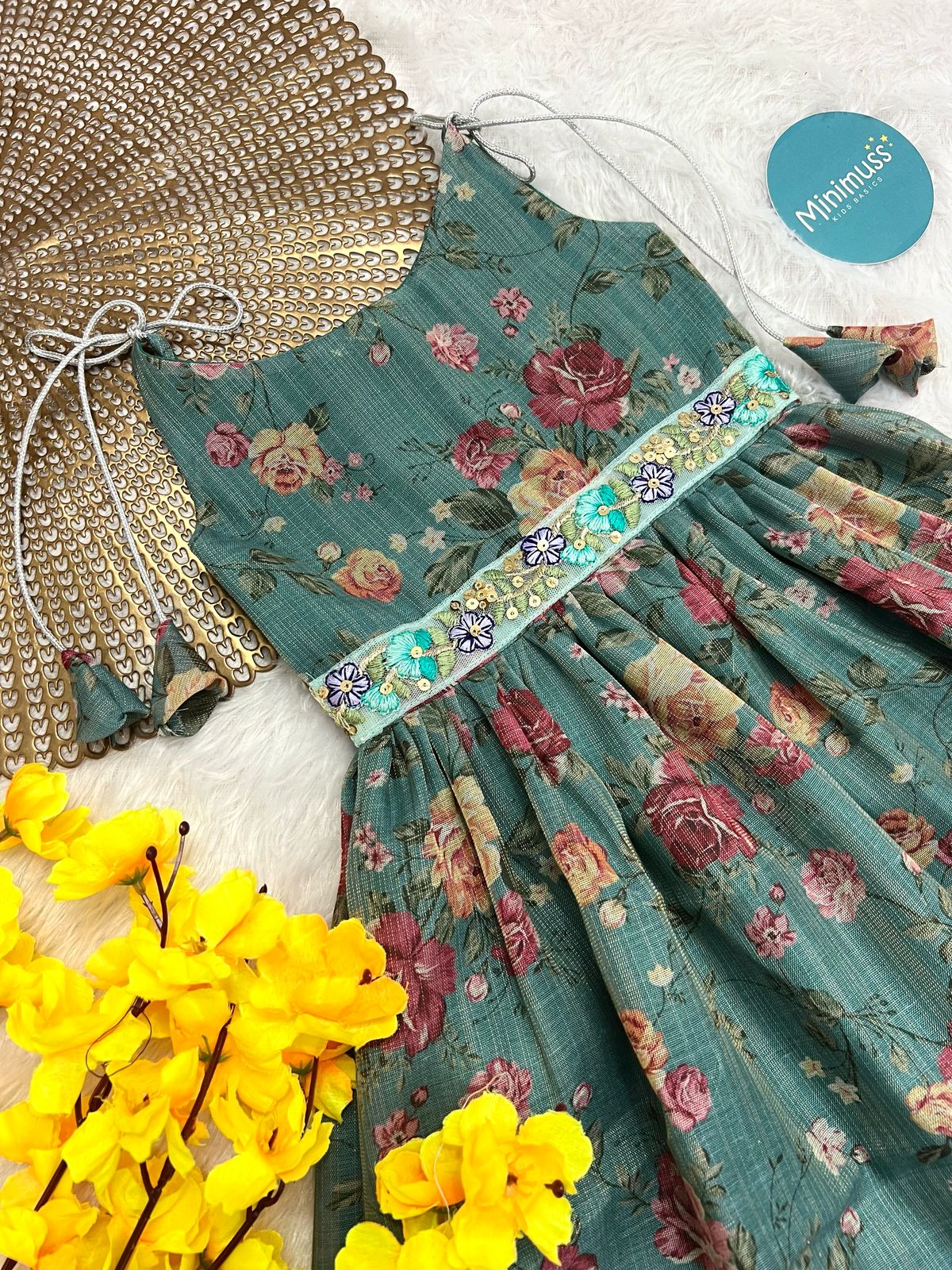 F21 LUSHBEBE BLUE TISSUE FROCK