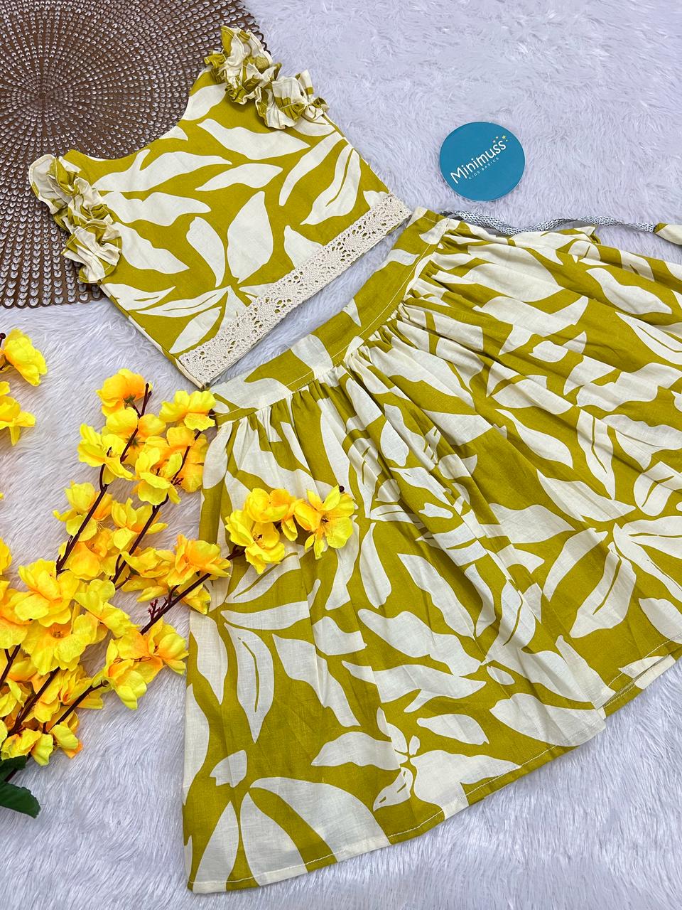 BUBBLY BUNCH GREEN SKIRT SET