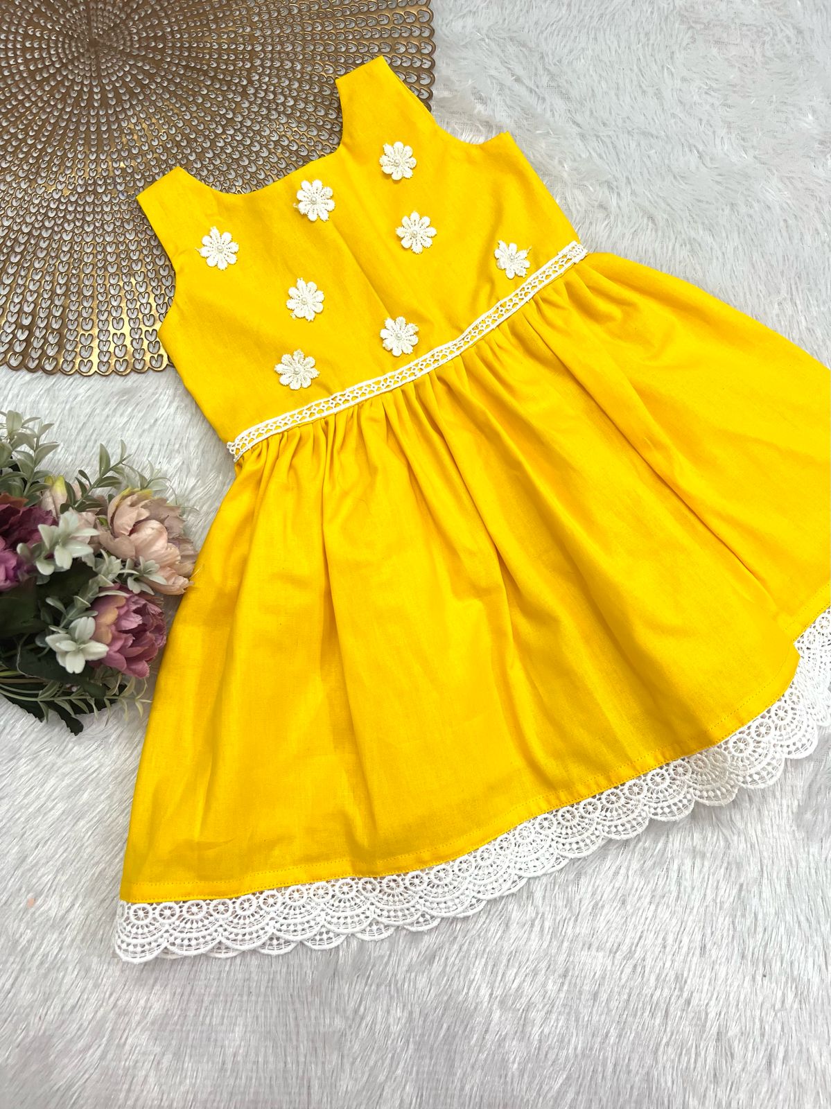 LILY LANE- L002 YELLOW FROCK