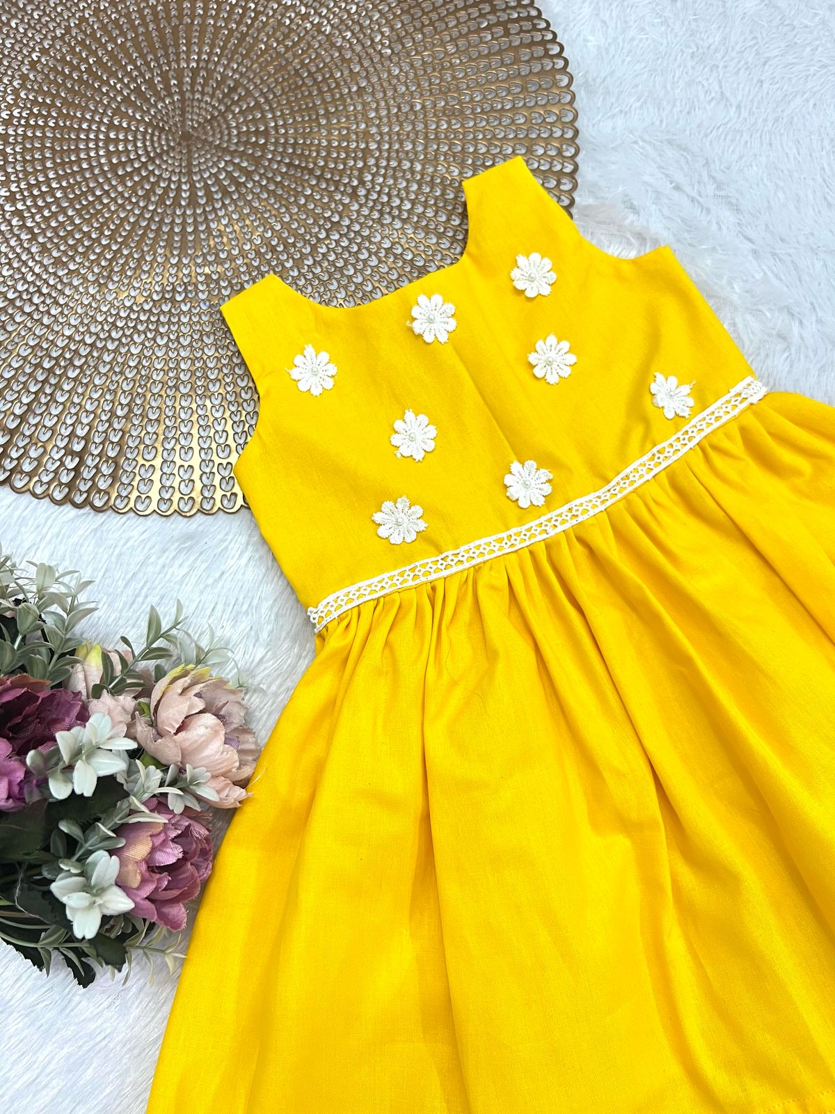 LILY LANE- L002 YELLOW FROCK