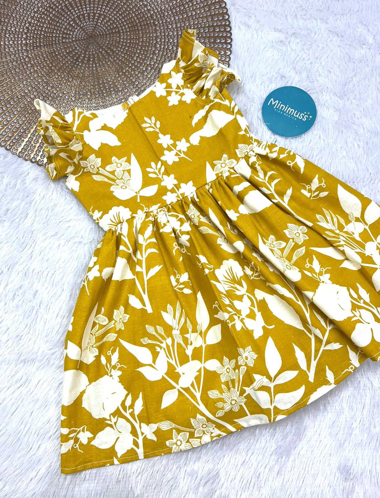 COTTON CANDY- F10 YELLOW FLORAL FROCK