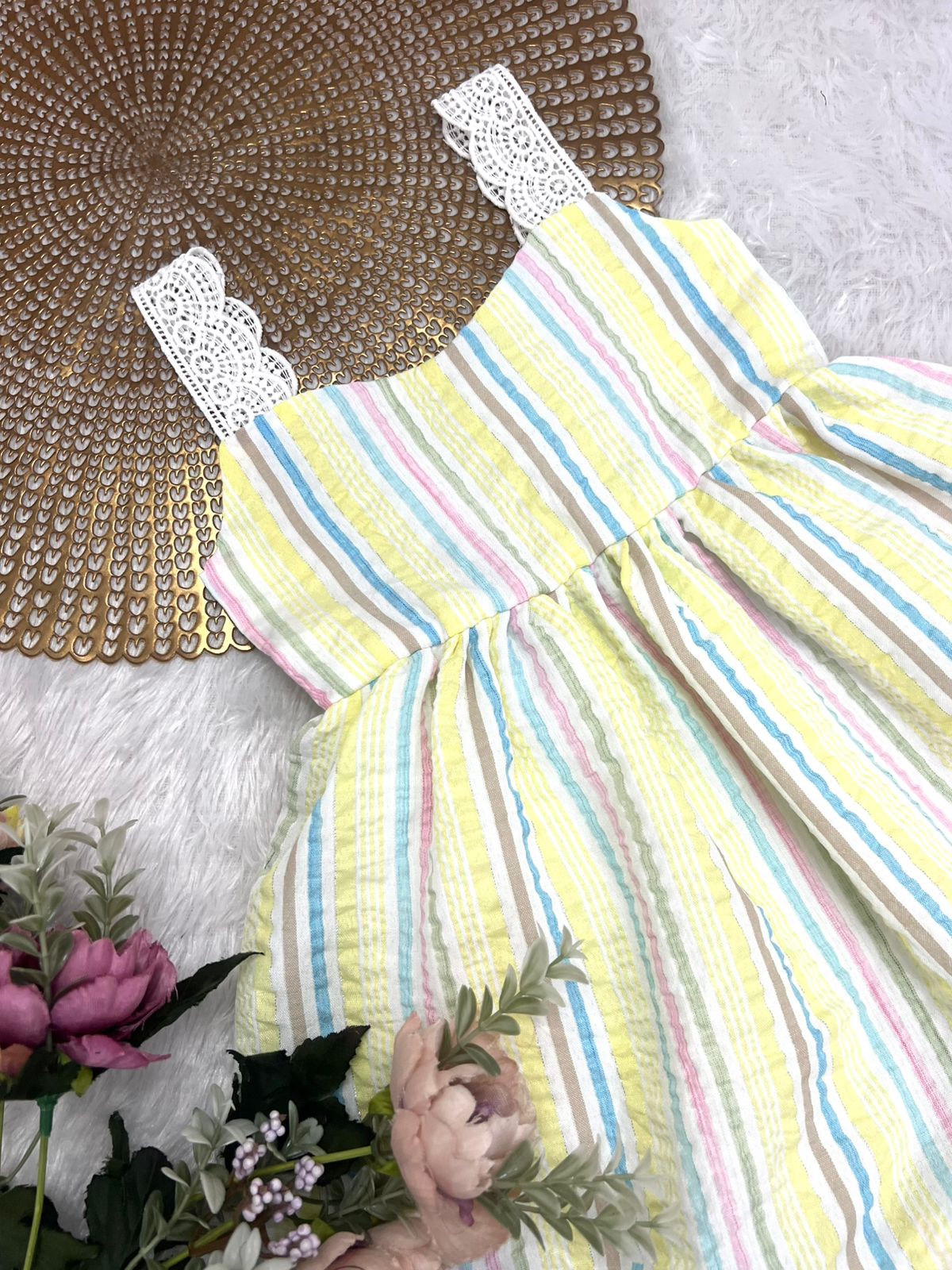 COTTON CANDY- F14 YELLOW POPCORN FROCK
