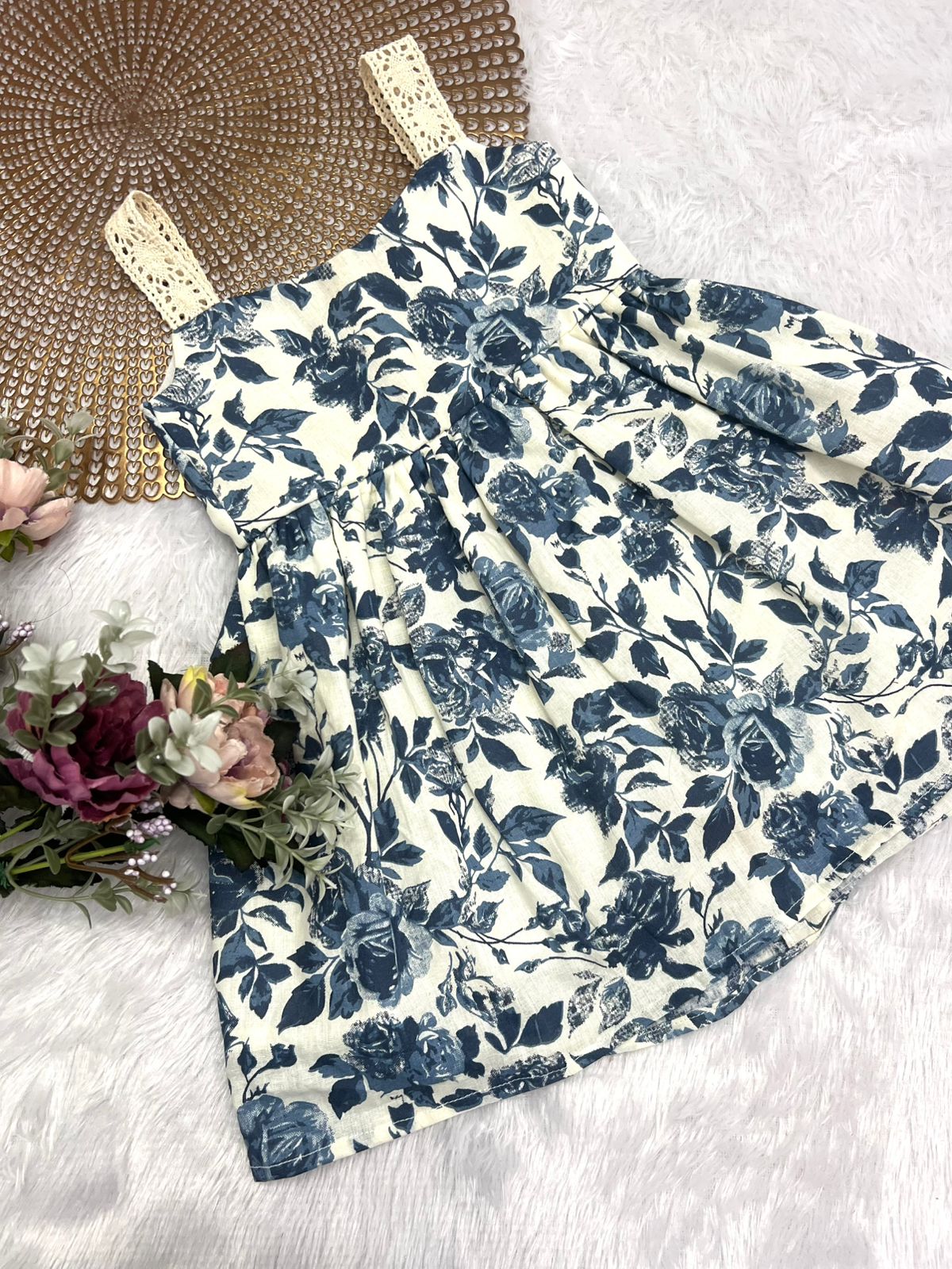 COTTON CANDY- F18 NAVYBLUE FLORAL FROCK