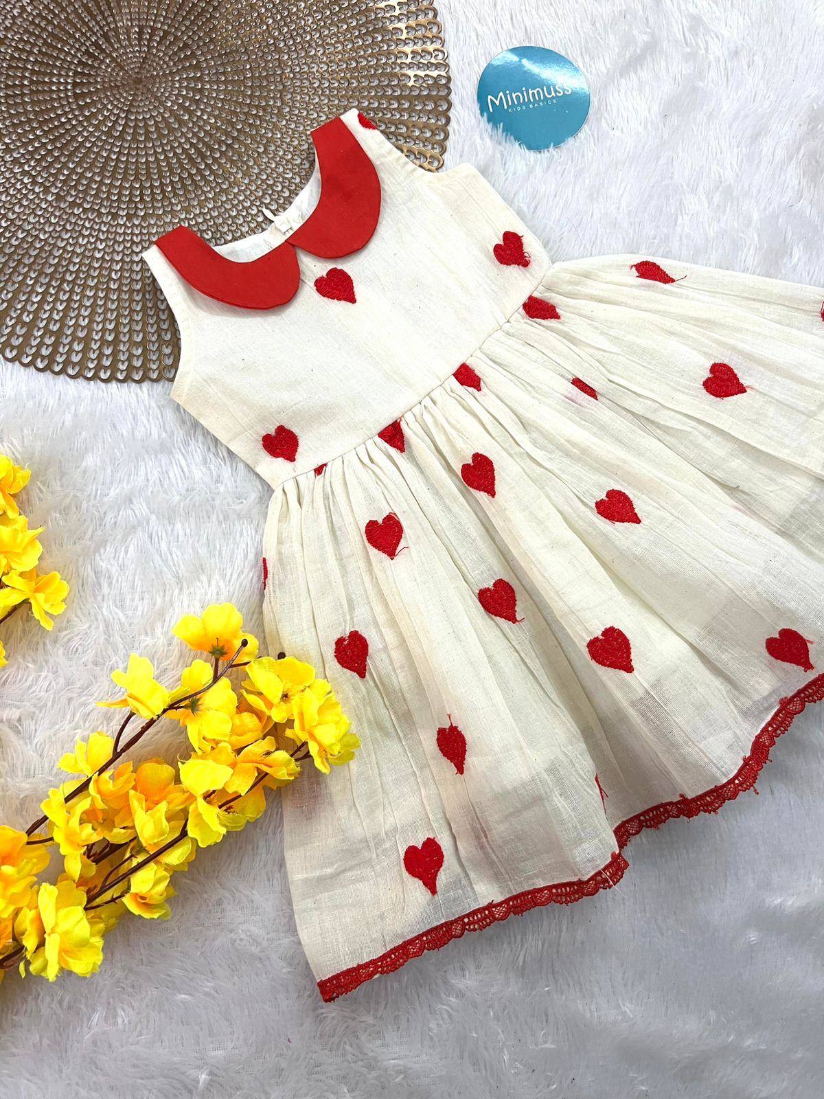 BISMI- PETERPAN COLLAR LOVE DRESS