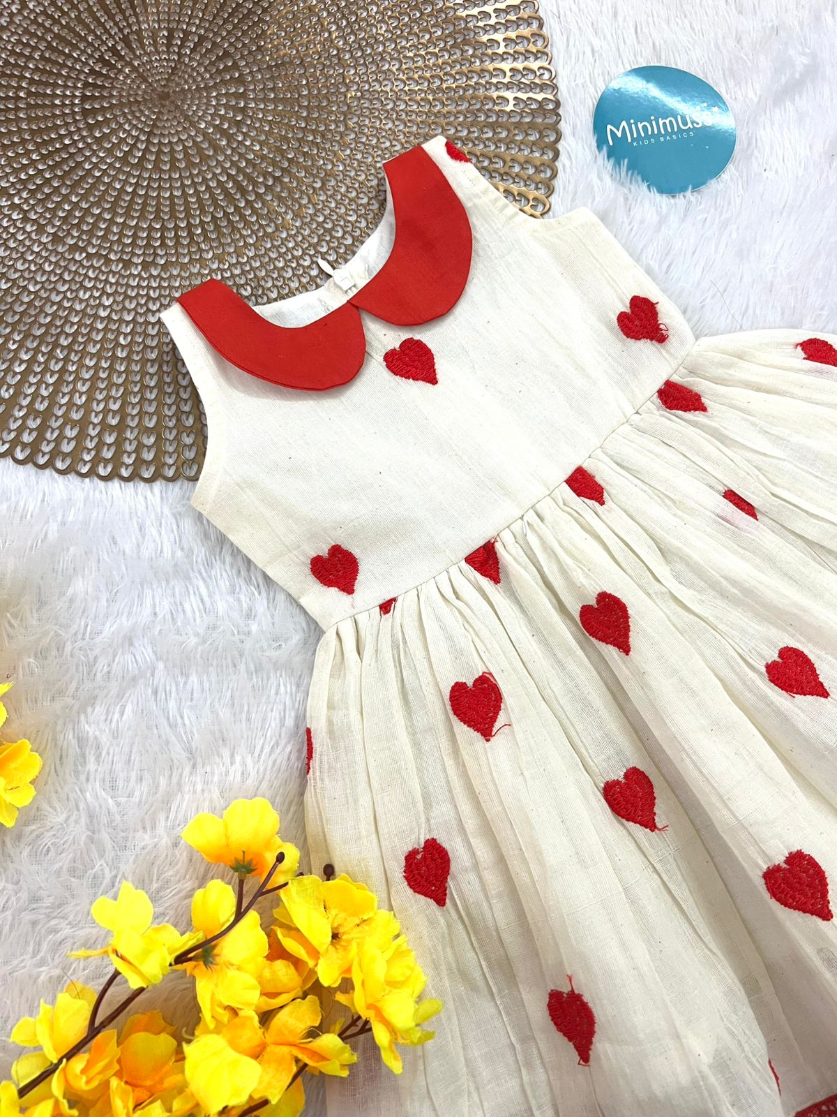 BISMI- PETERPAN COLLAR LOVE DRESS