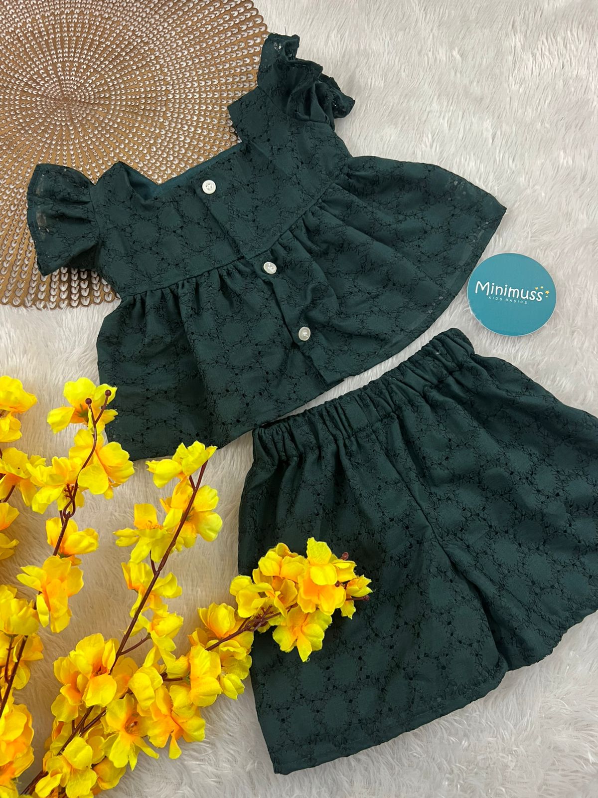 WONDERLAND- C83 GREEN Hakoba Co-ord Set