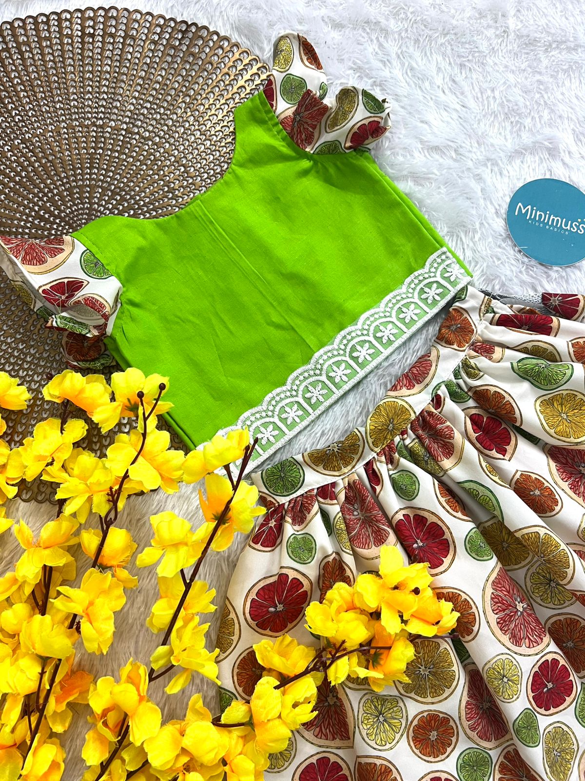 SUNSHINE -S21 GREEN SKIRT SET