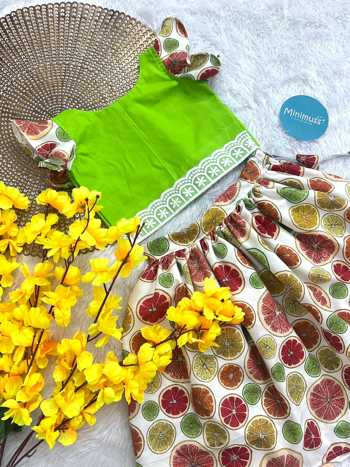 SUNSHINE -S21 GREEN SKIRT SET