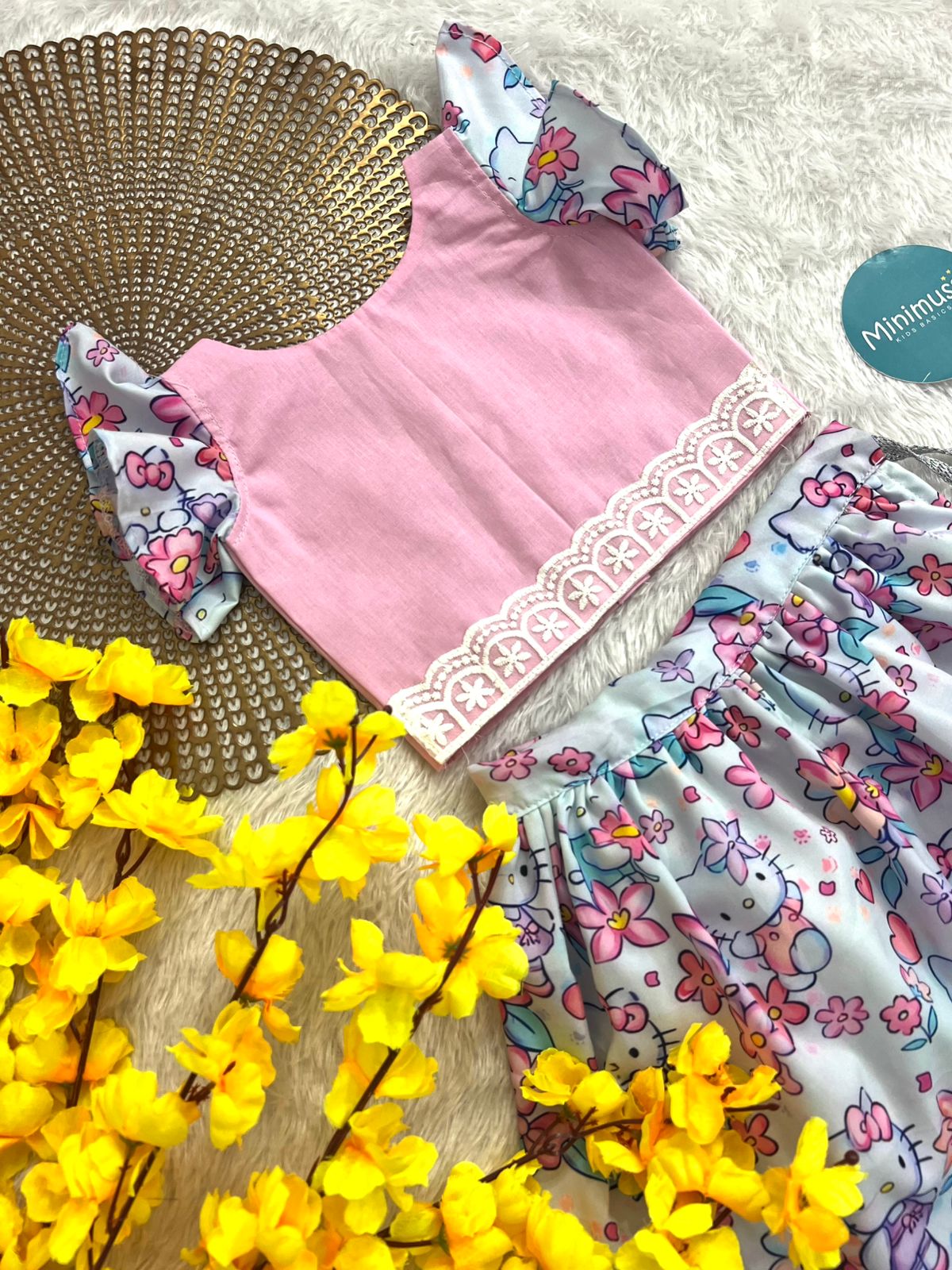 SUNSHINE -S24 BABY PINK SKIRT SET
