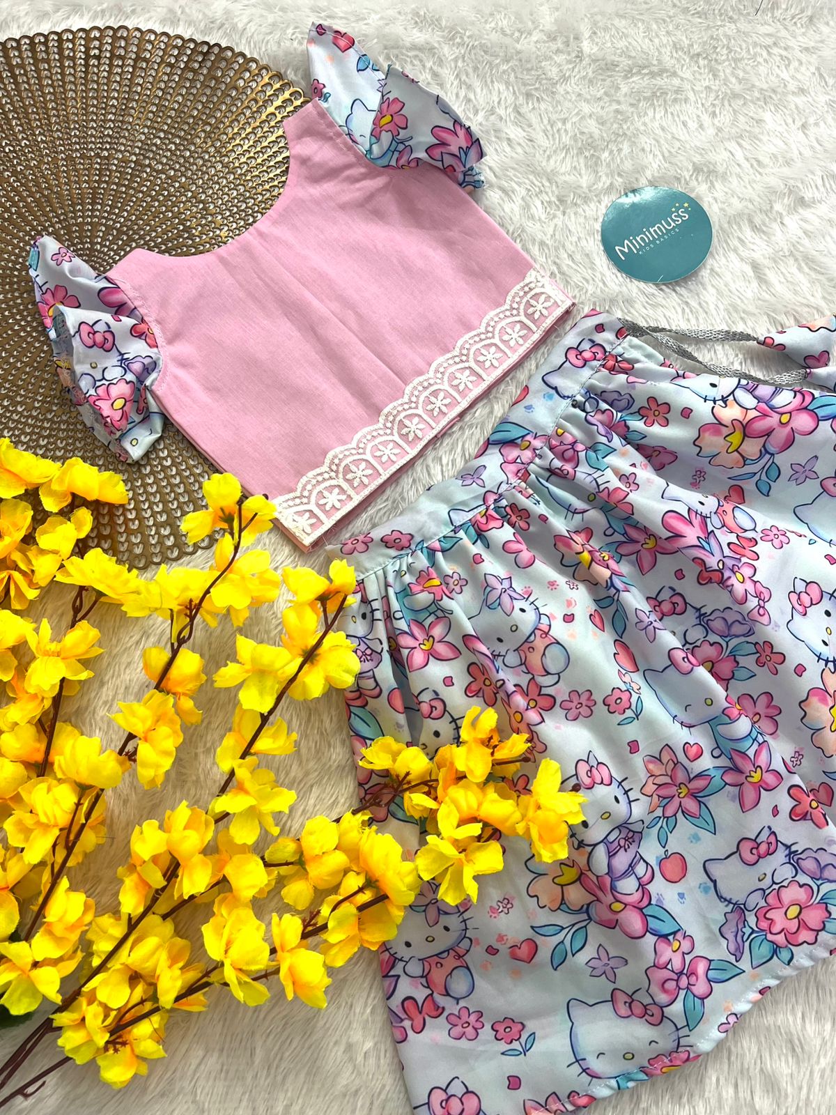 SUNSHINE -S24 BABY PINK SKIRT SET