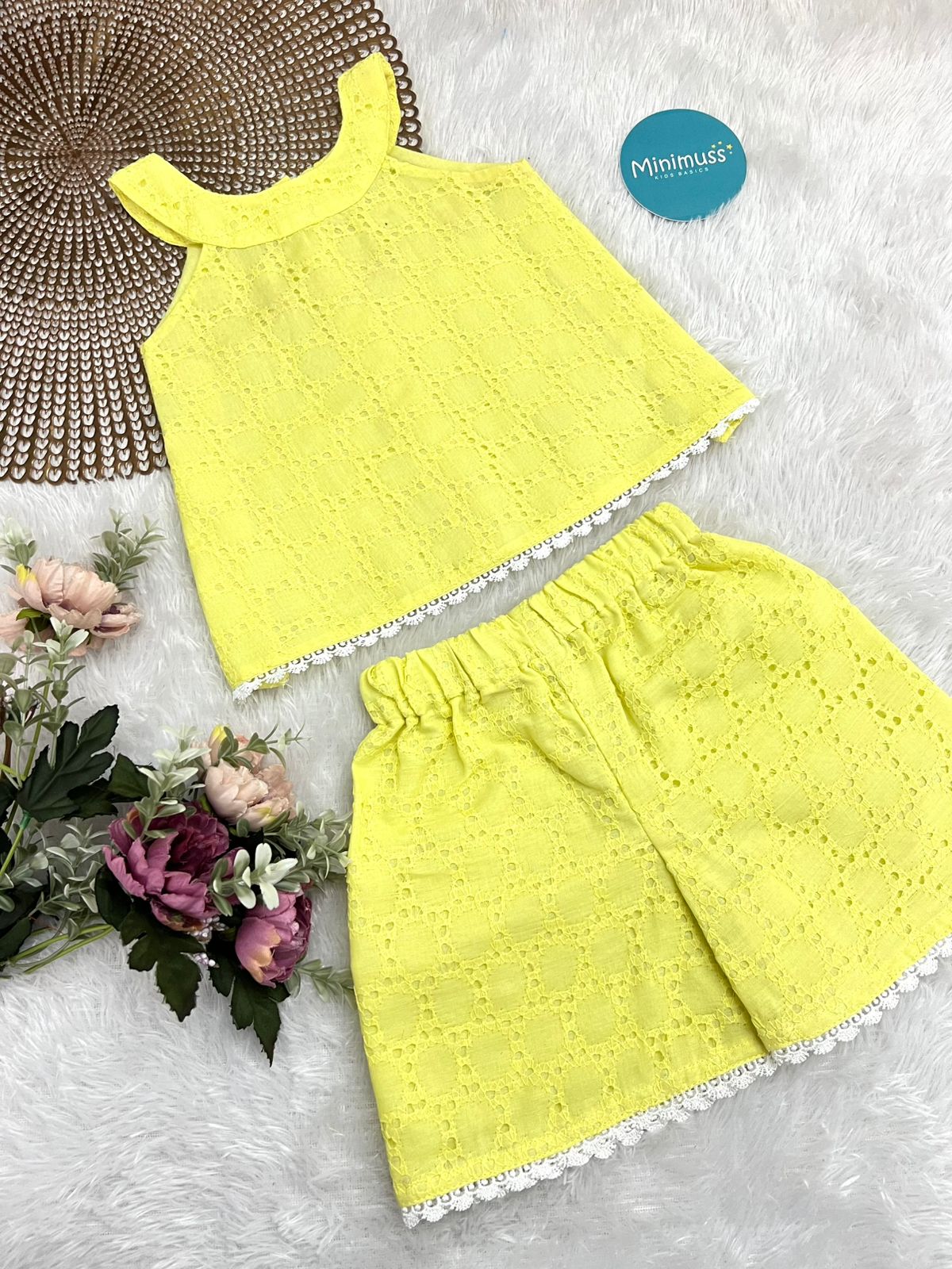 WONDERLAND- C86 YELLOW HAKOBA COORD SET