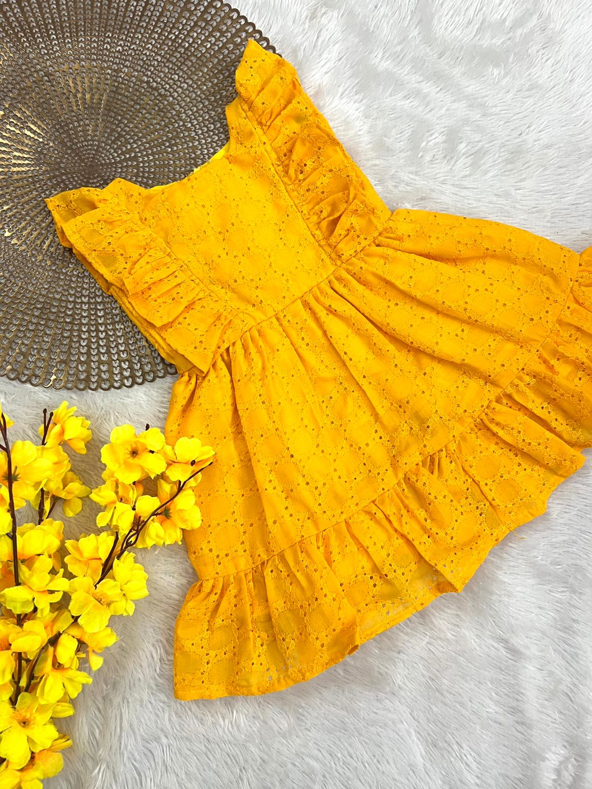 MINI WHRIL- F53 YELLOW HAKOBA FROCK