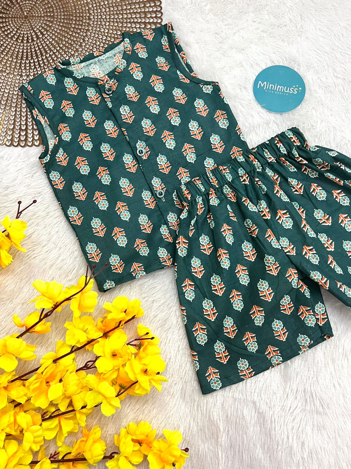 DAILY PLAY - C107 TEAL AJRAKH CO-ORD SET