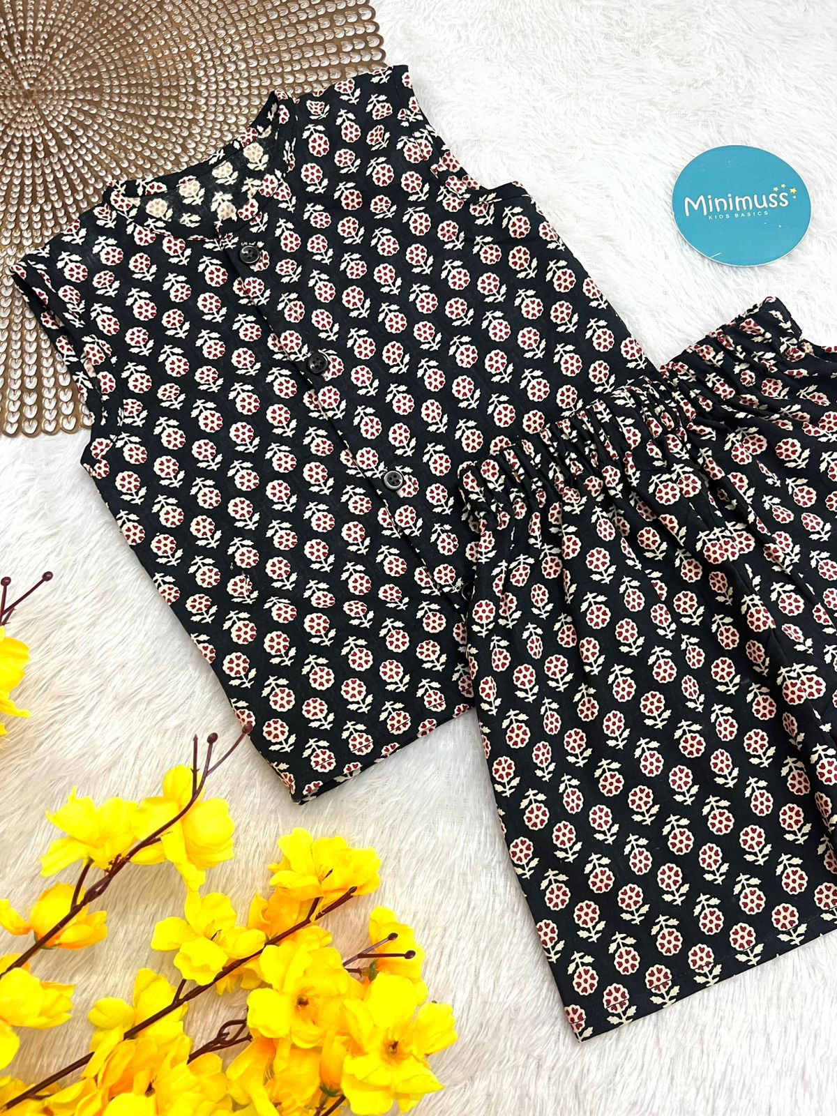 DAILY PLAY - C102 BLACK AJRAKH CO-ORD SET