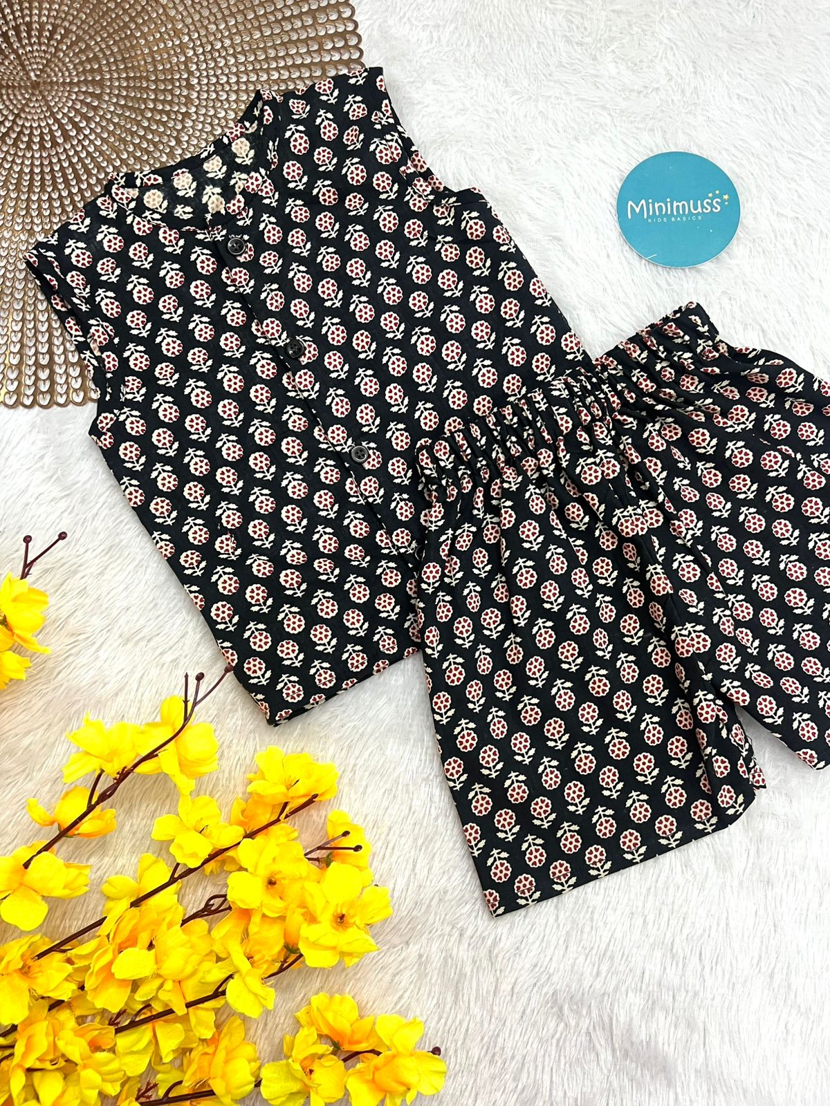 DAILY PLAY - C102 BLACK AJRAKH CO-ORD SET