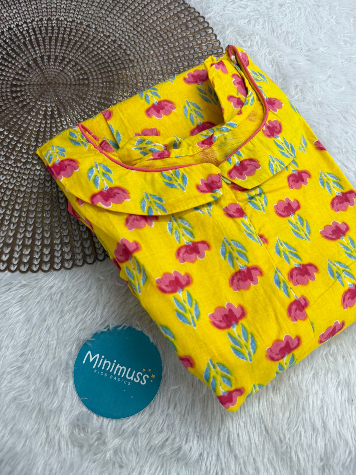 MOM'S MAGIC - MD007 YELLOW FLORAL MATERNITY DRESS