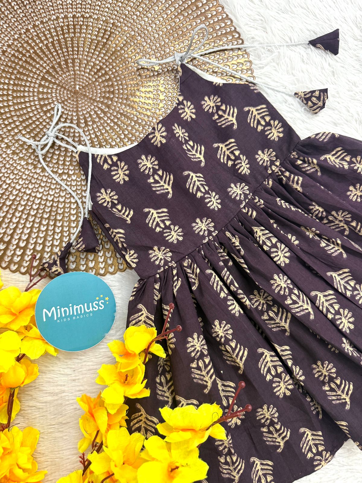 MINI GLOW -F08 - PURPLE KNOTTED FROCK