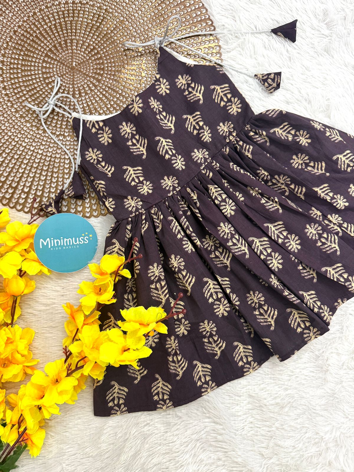 MINI GLOW -F08 - PURPLE KNOTTED FROCK