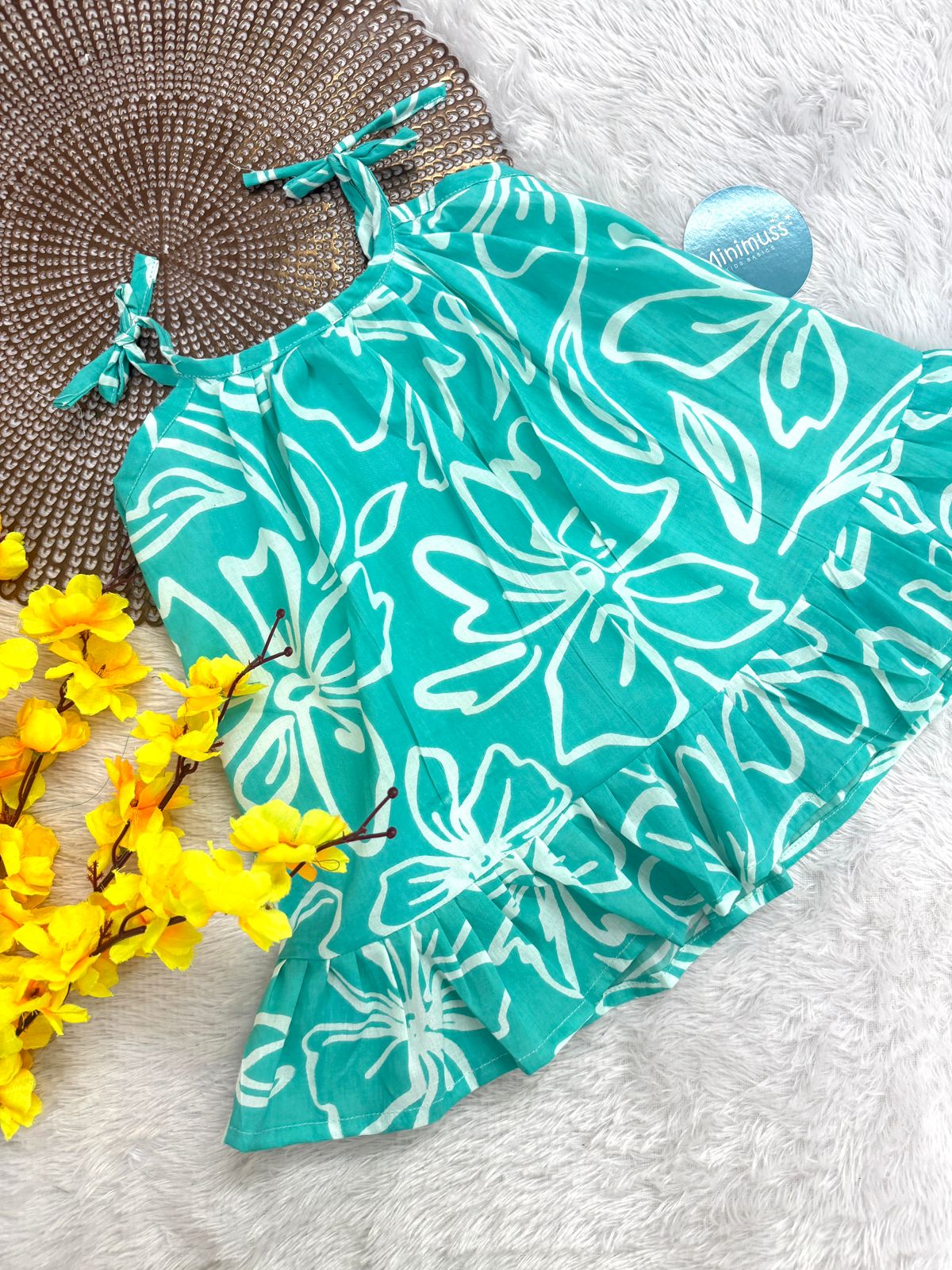 MINI GLOW -F10 - BLUE KNOTTED FROCK