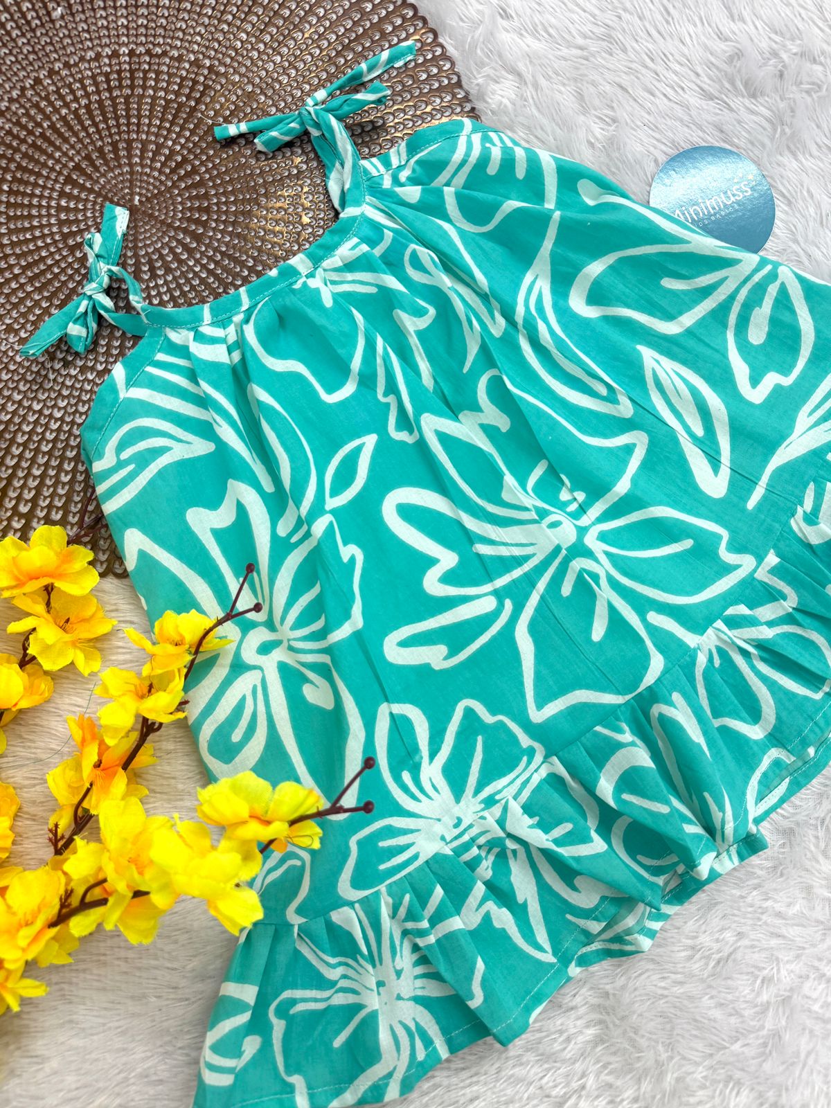 MINI GLOW -F10 - BLUE KNOTTED FROCK