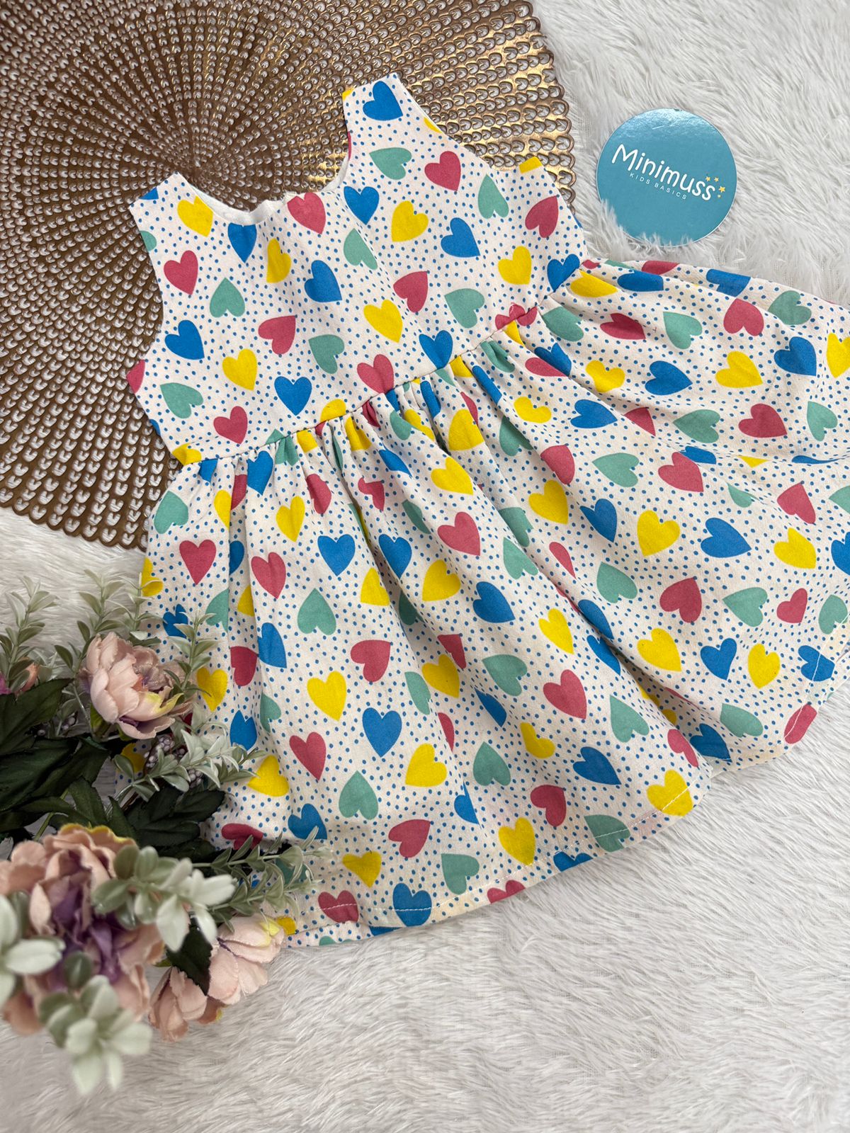 STUNNING SIBILING -SS03 HEARTS FROCK