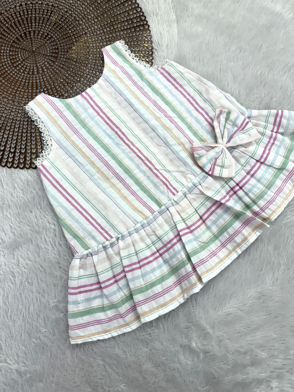 BABY DOLL -F11-  PINK BOW FROCK