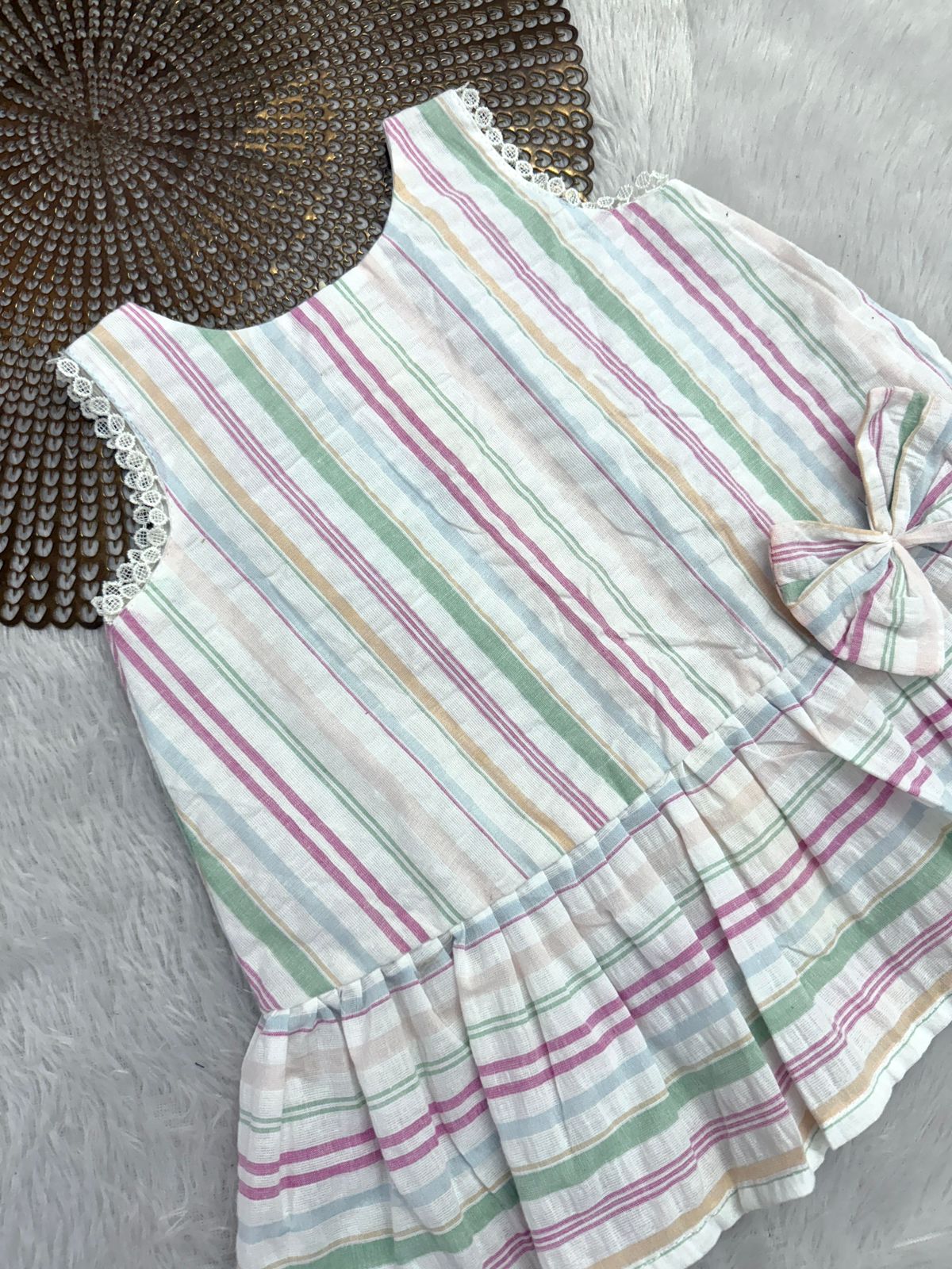 BABY DOLL -F11-  PINK BOW FROCK