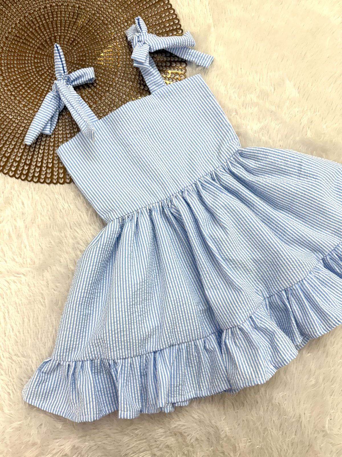 BABY DOLL -F15- BLUE  FROCK