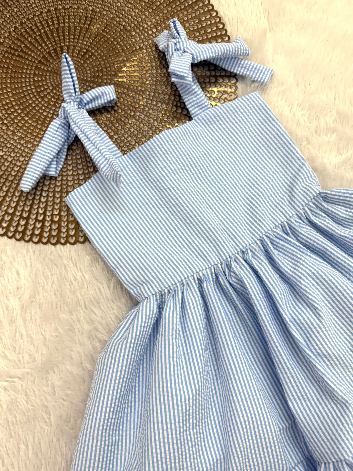 BABY DOLL -F15- BLUE  FROCK