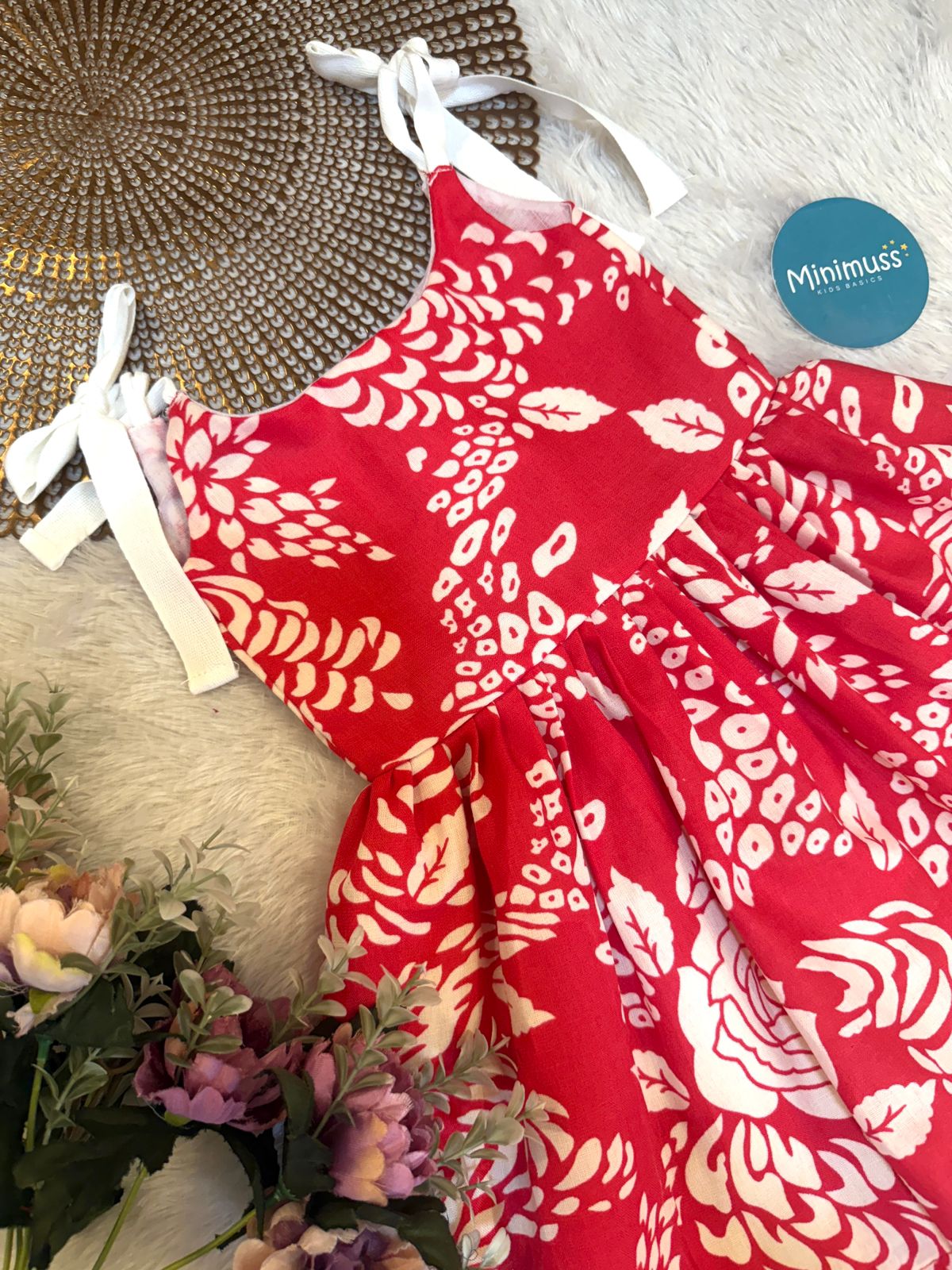 SUNBLUSH-F02-PINK KNOTTED FROCK