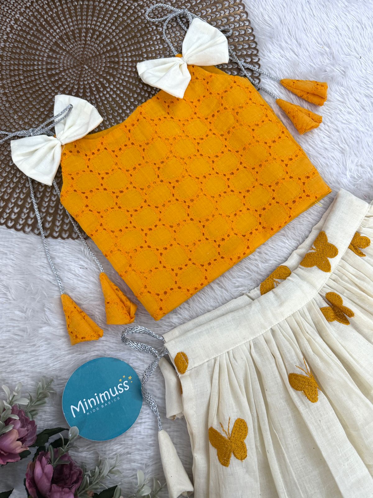 SUMMER CIRCUS-S02 YELLOW SKIRT SET